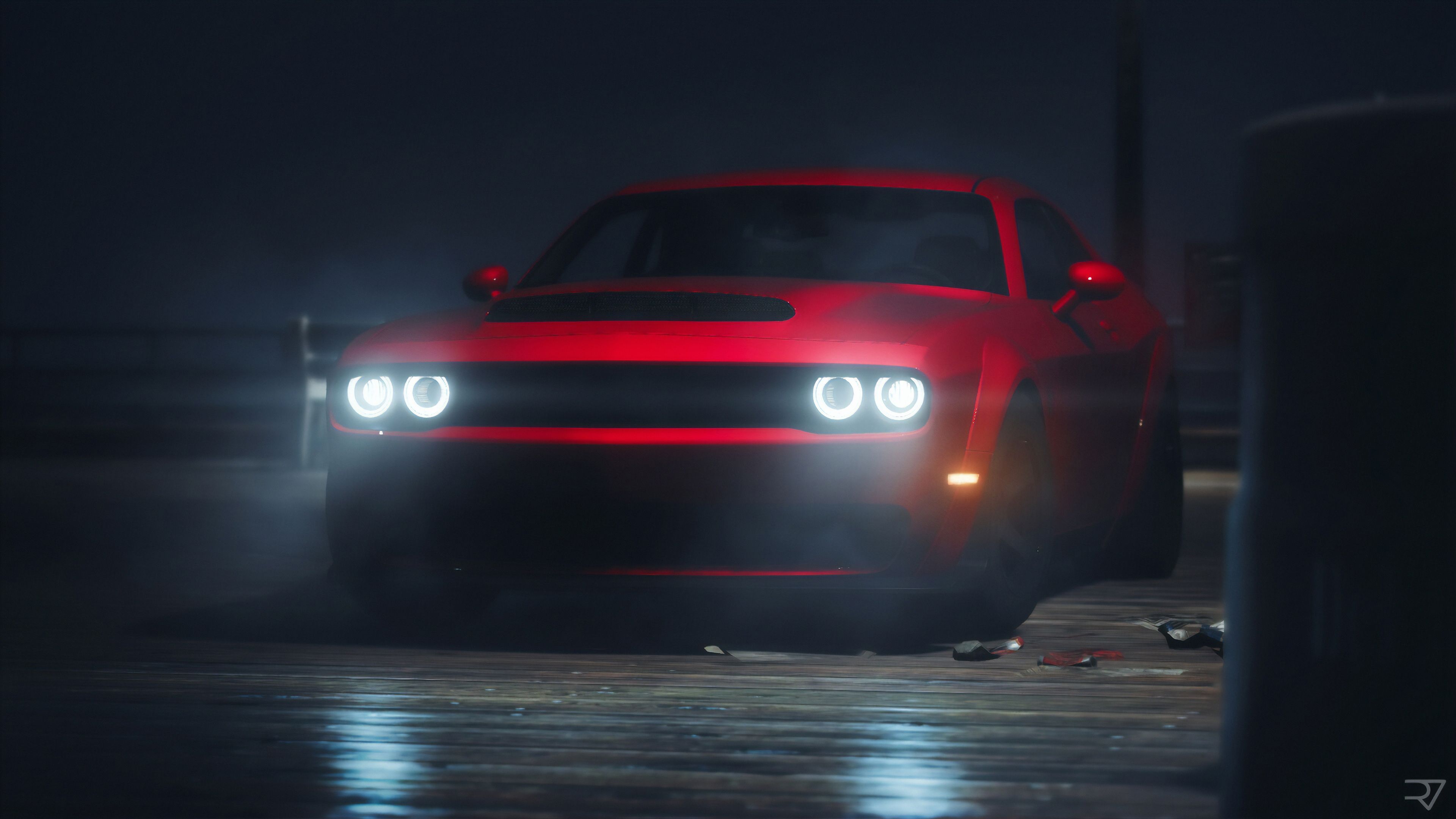 Red Dodge Challenger Srt 4k, HD Cars, 4k Wallpaper, Image, Background, Photo and Picture