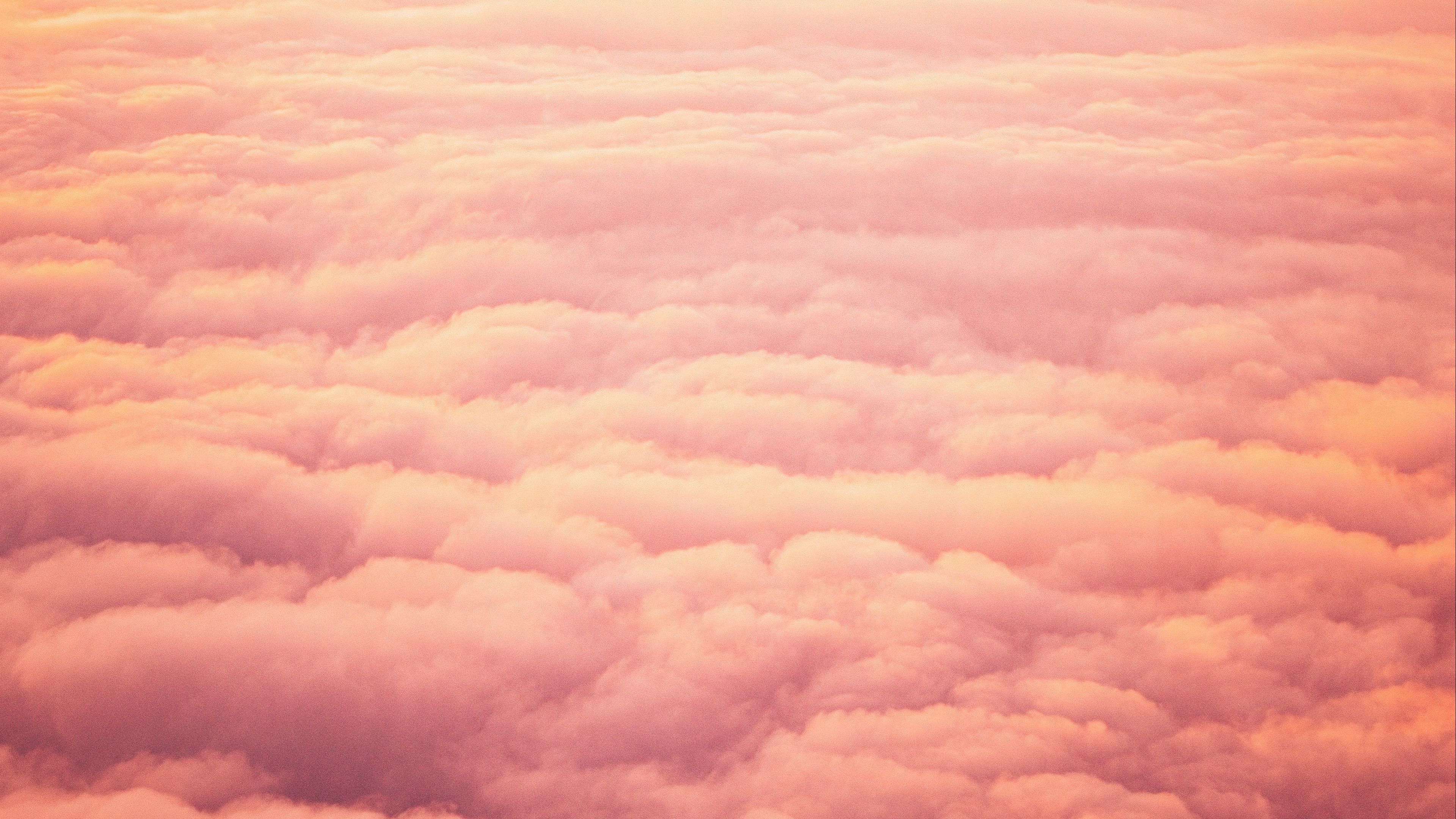 Download wallpaper 3840x2160 clouds, beautiful, sky, sunset, pink 4k uhd 16:9 HD background