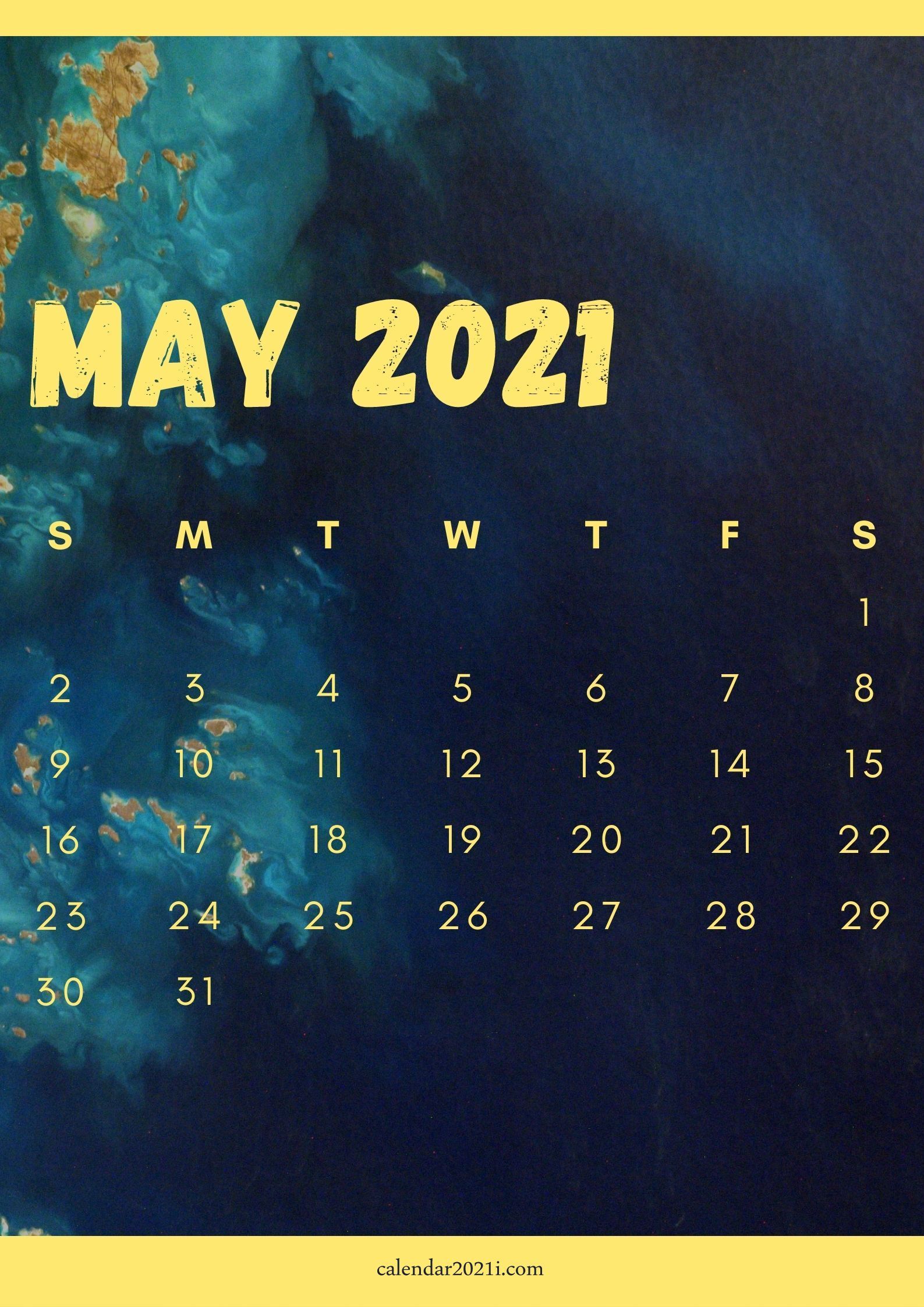 iPhone May 2021 Calendar Wallpaper Free Download