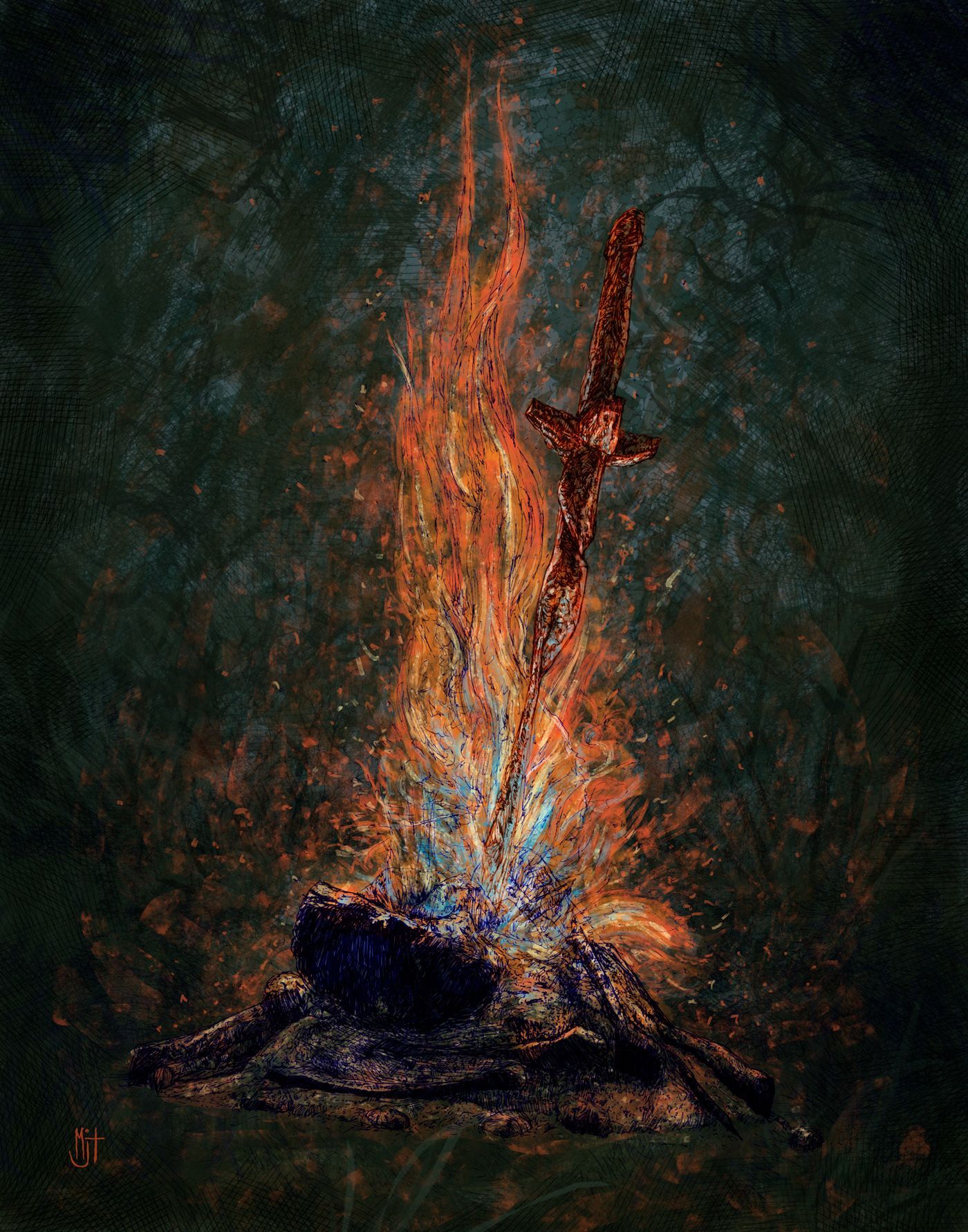 Dark Souls Bonfire Wallpapers - Wallpaper Cave