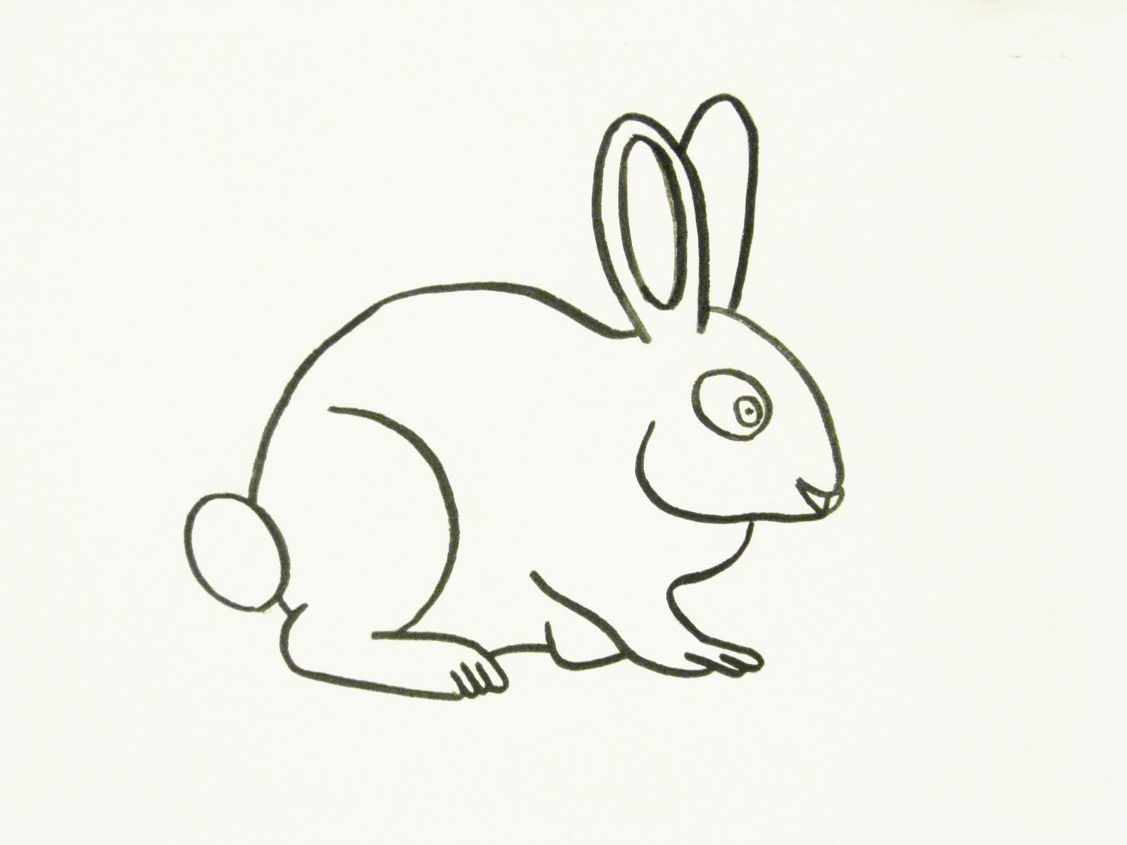 Free Rabbit Cartoon Outline, Download Free Rabbit Cartoon Outline png image, Free ClipArts on Clipart Library