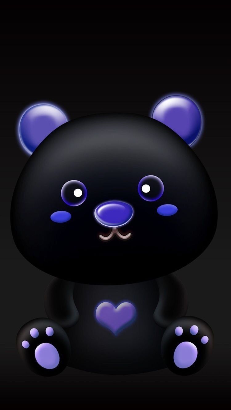 Fondos divertidos. Neon wallpaper, Bear wallpaper, Teddy bear wallpaper