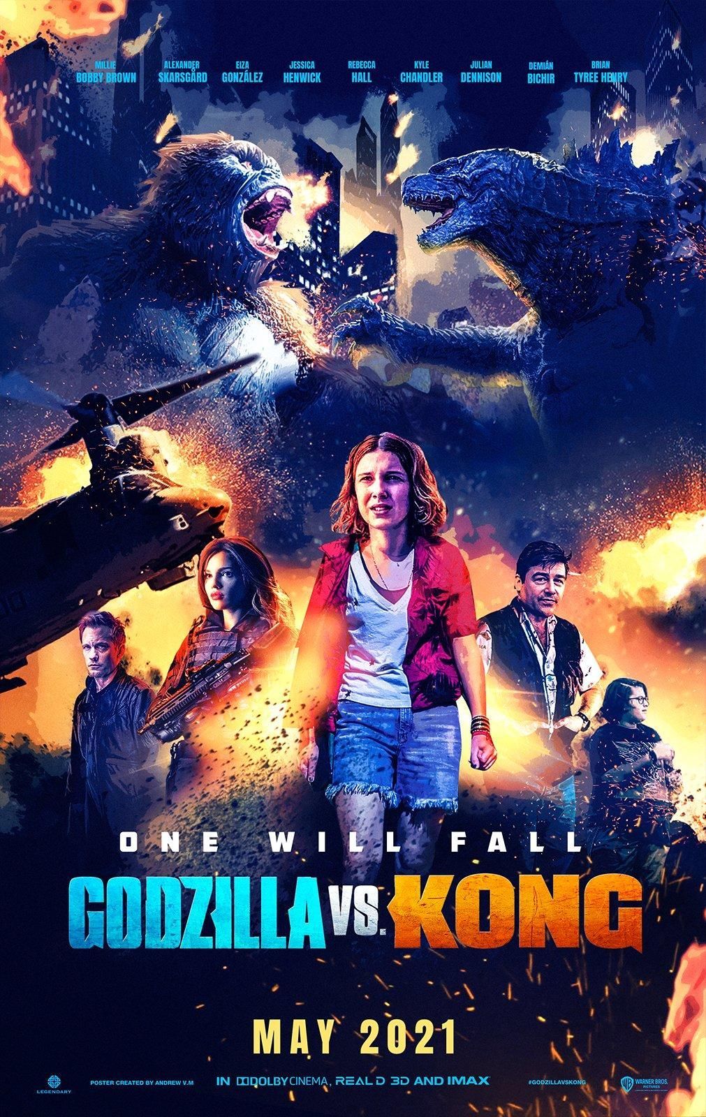 Godzilla vs Kong fan poster. Godzilla. King kong vs godzilla, Kong godzilla, King kong movie