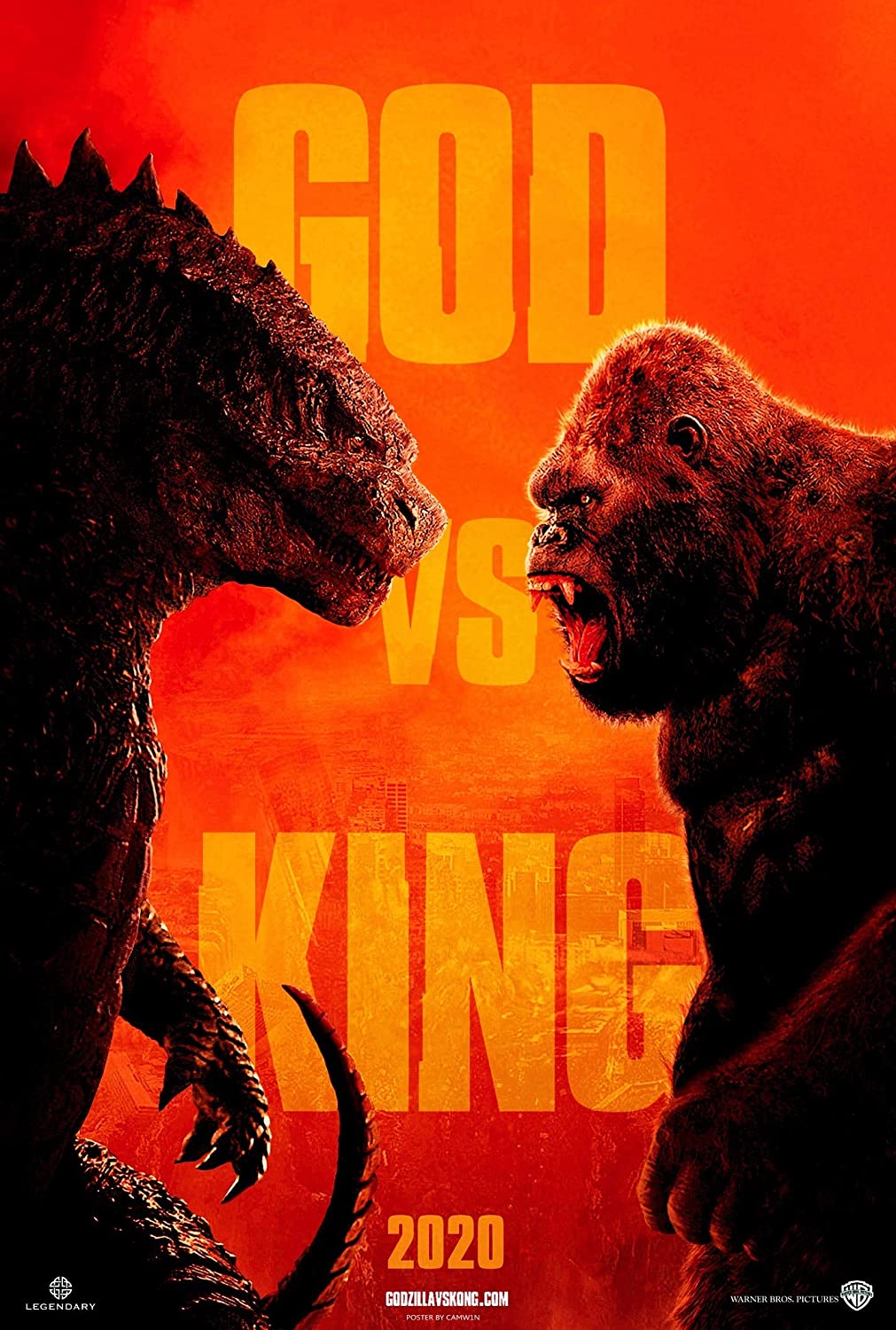 newhorizon Godzilla vs Kong 2020 Movie Poster 14'' x 21'' NOT A DVD: Posters & Prints