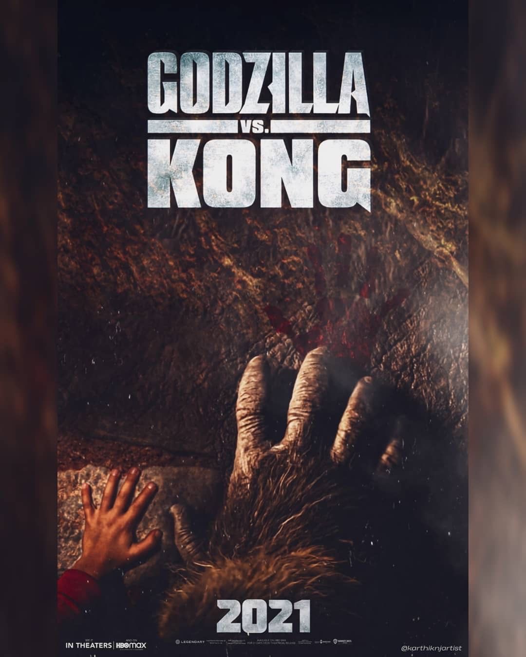 Kong's hand poster. Godzilla vs. Kong