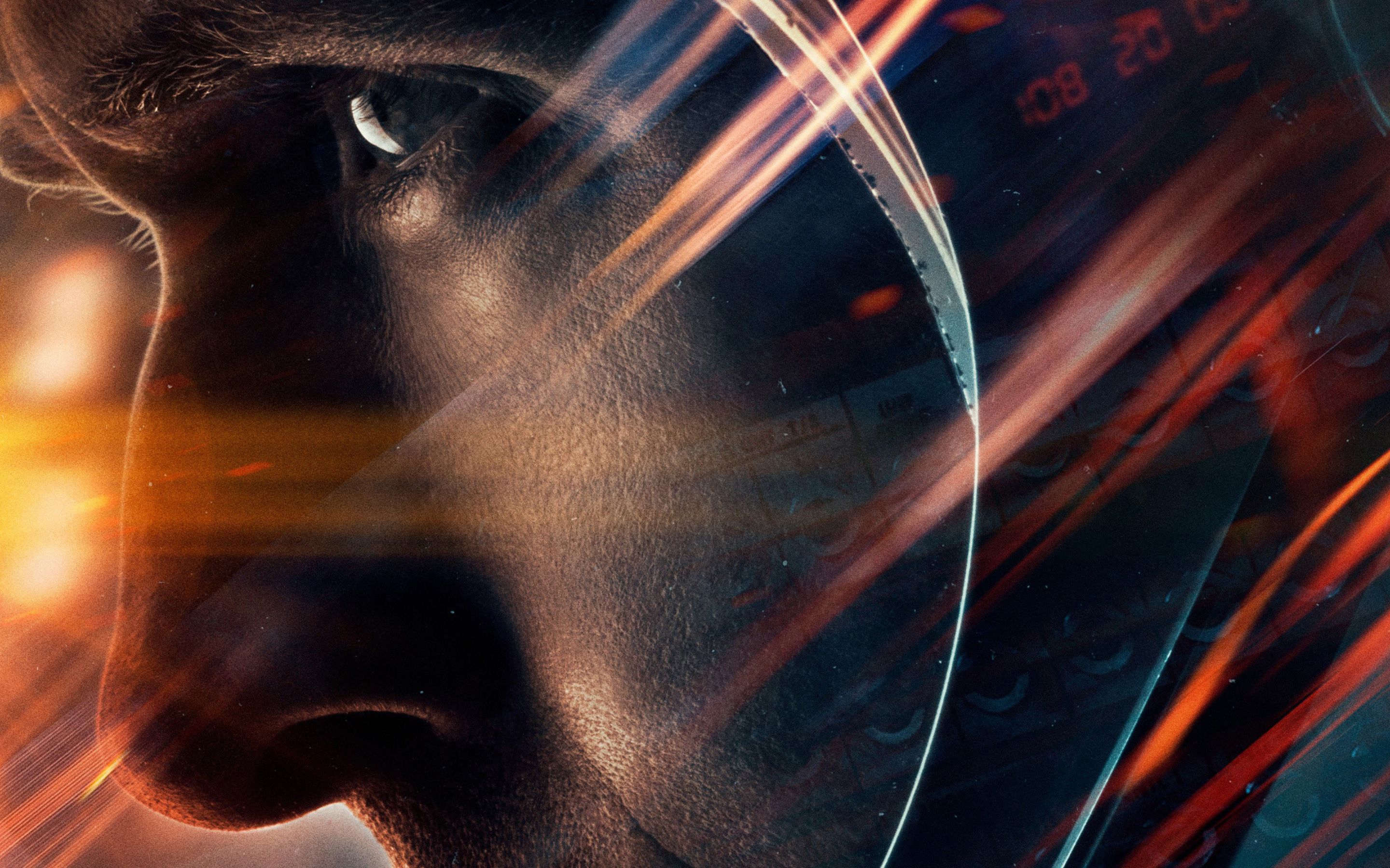 Download wallpaper First Man, 4k, poster, 2018 movie, drama, Neil Armstrong, Ryan Gosling for desktop with resolution 2880x1800. High Quality HD picture wallpaper
