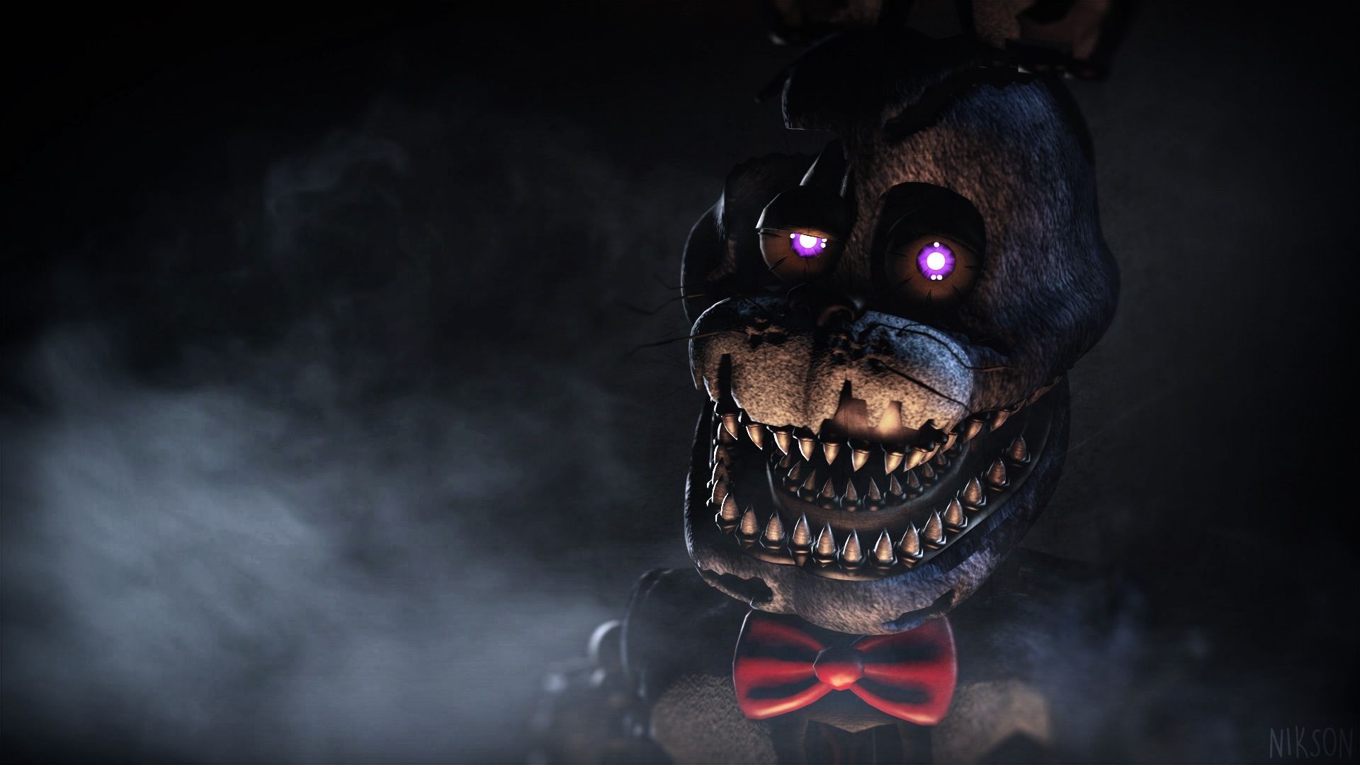Nightmare bonnie looking spoopy today. Fnaf wallpaper, Fnaf, Five nights at freddy's