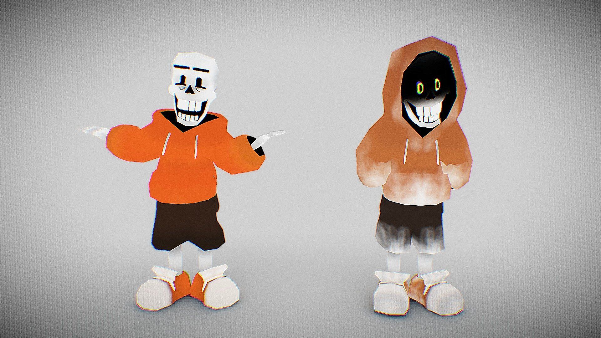 Underswap Papyrus + Dustswap Low Polyish Models Model By DarksArtworks [a4d381f]