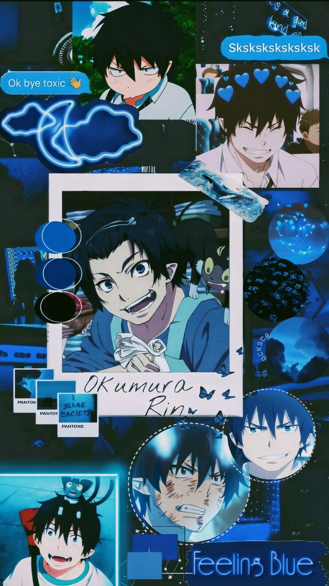 Okumura Rin wallpaper. Blue anime, Blue exorcist rin, Blue exorcist anime