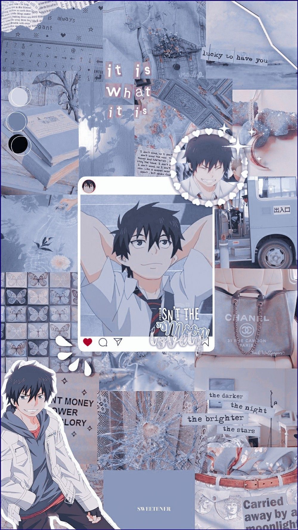 rin okumura wallpaper. Blue anime, Blue exorcist anime, Cute anime wallpaper
