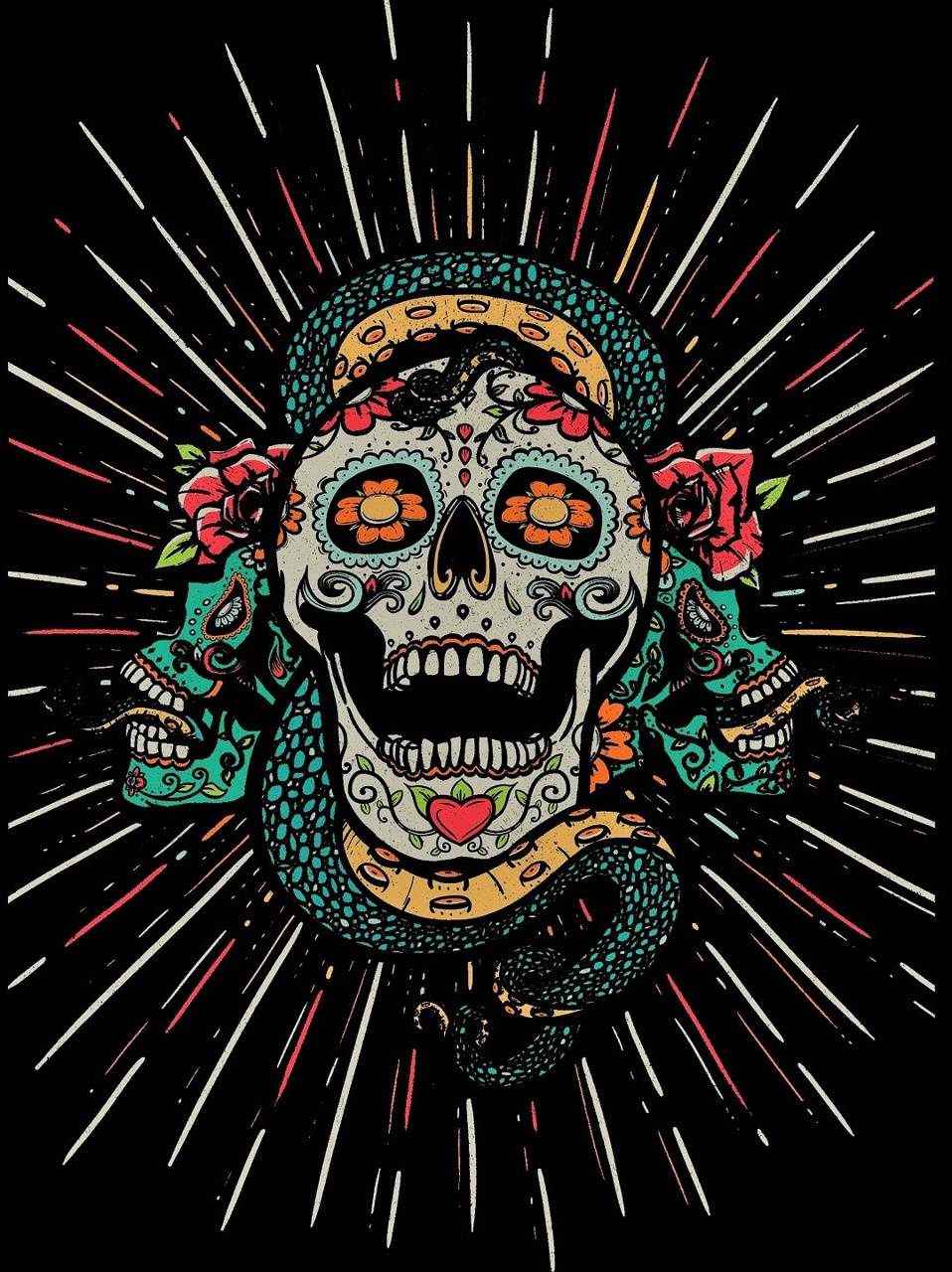 Mexican Skull wallpapers by CamSkarz.