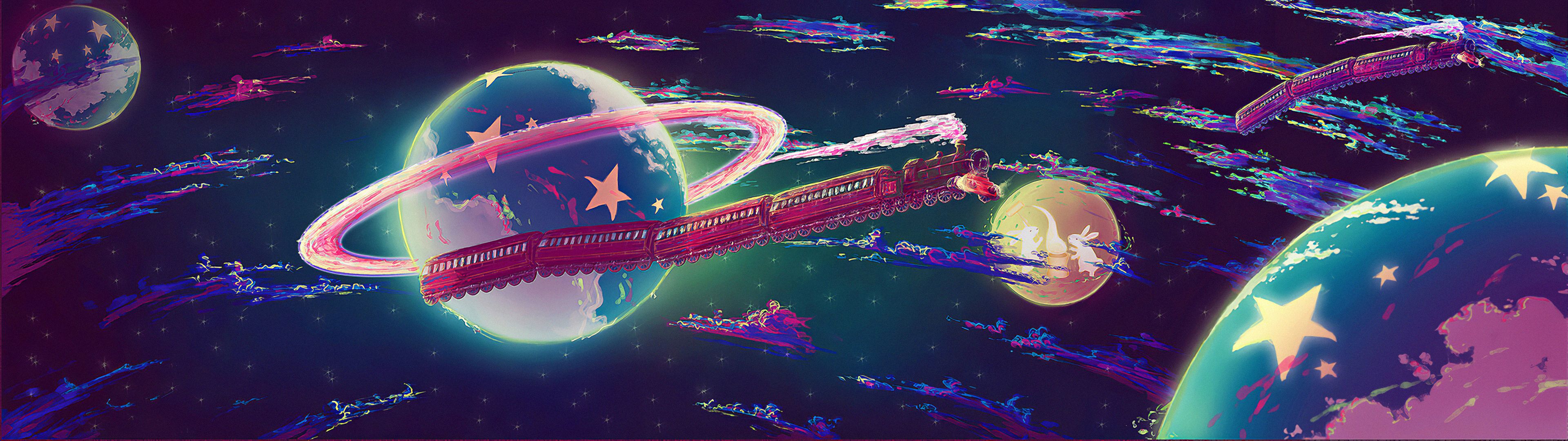 Space Train 4k, HD Artist, 4k Wallpaper, Image, Background, Photo and Picture