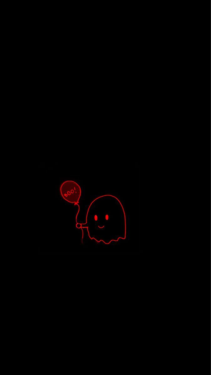 ghost balloon. Red and black wallpaper, Cute black wallpaper, Aries wallpaper