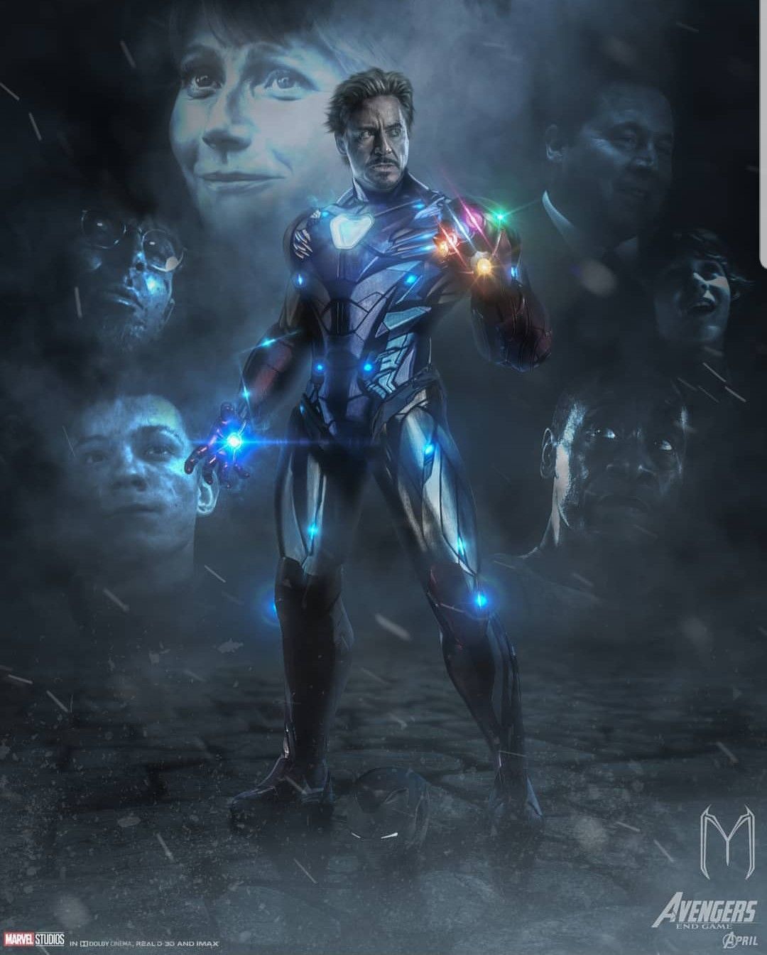 Tony Stark Iron Man Wallpaper Endgame Snap