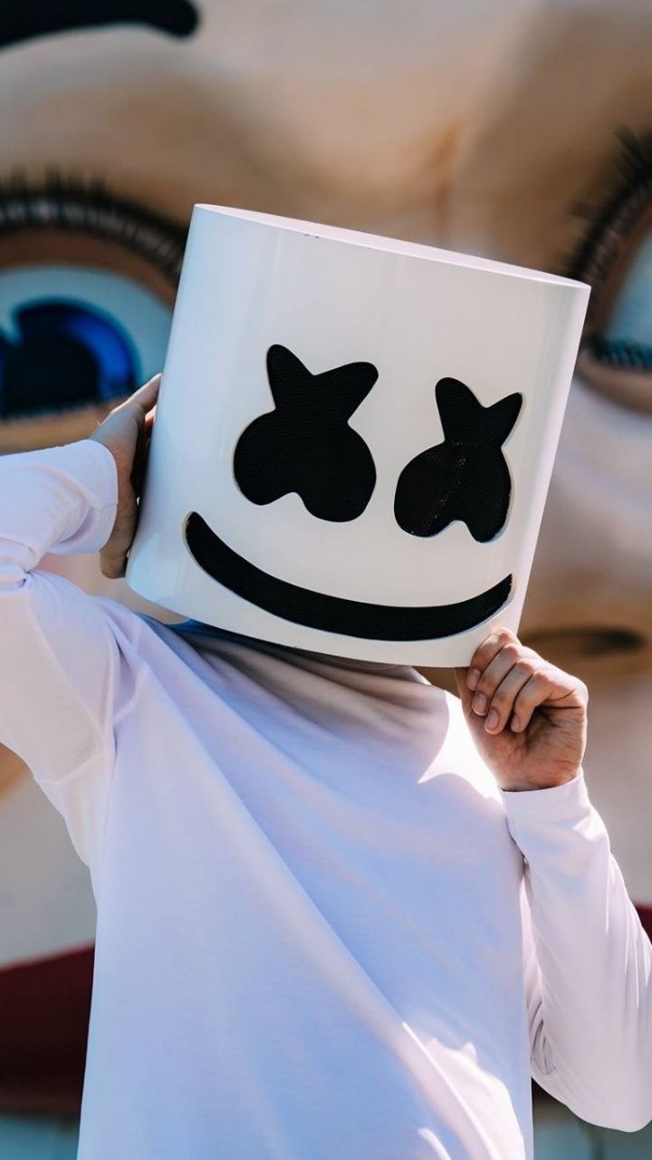 DJ, music, Marshmello, 720x1280 wallpaper. Marshmallow picture, Marshmallow photo, Happy wallpaper