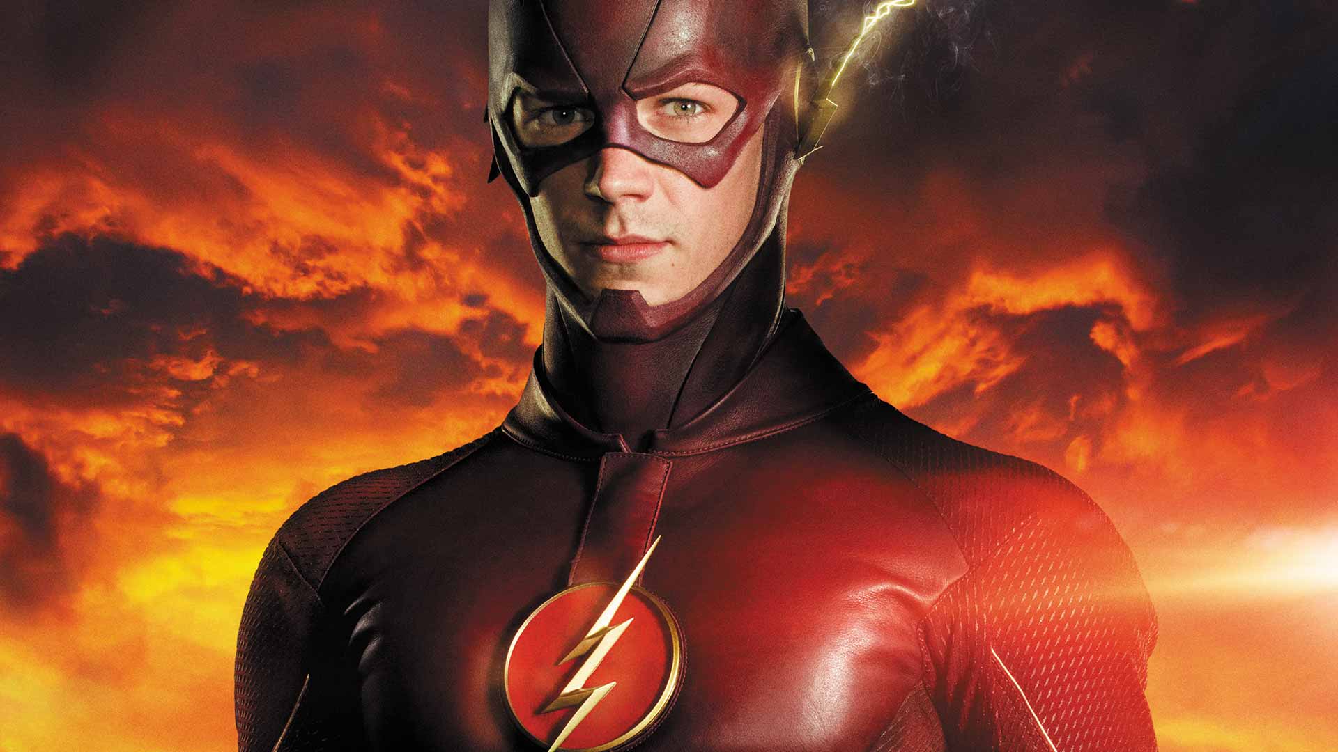 The Flash Season 4 Wallpaper HD Suit Red Emblem