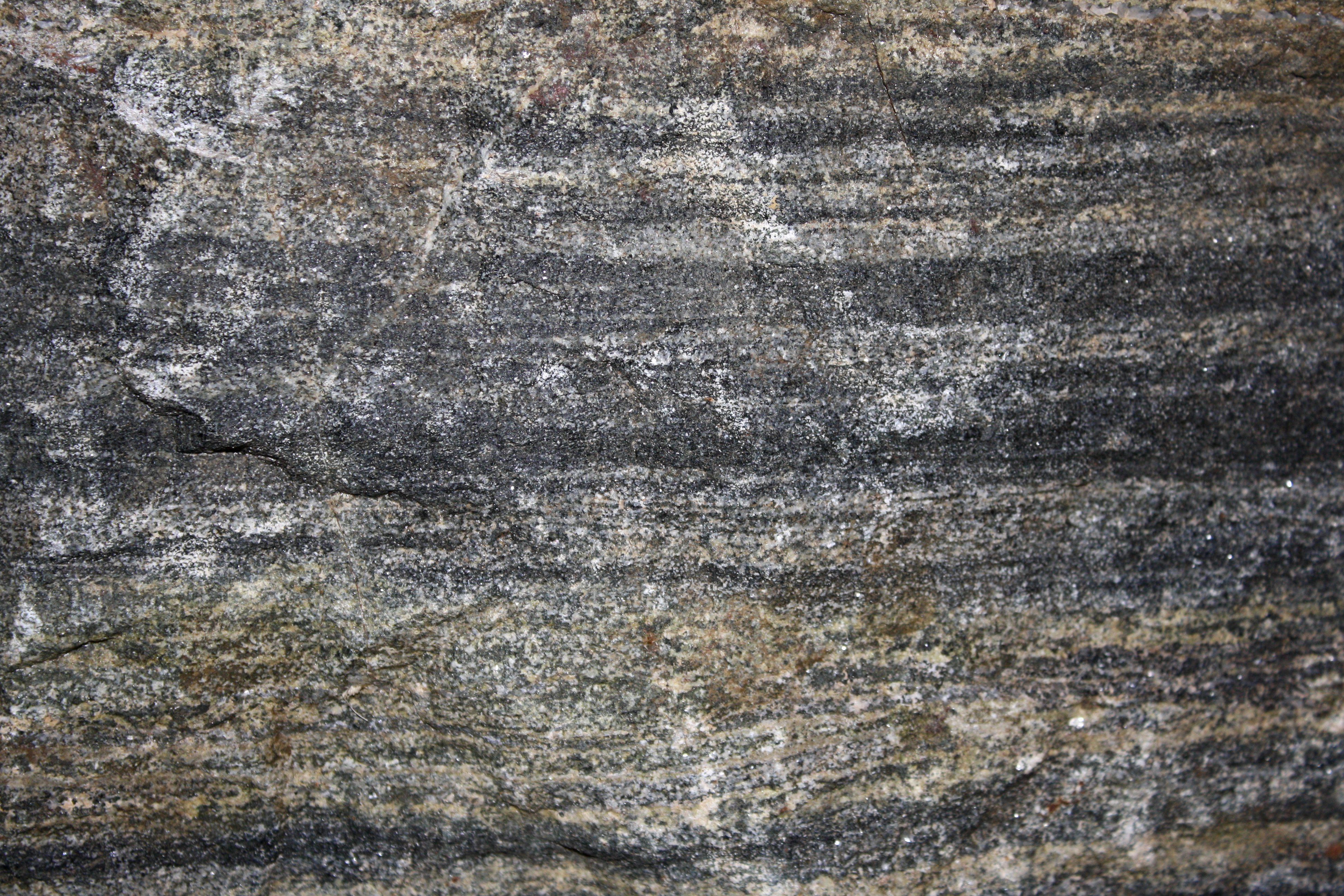 Banded Biotite Mica Schist Rock Texture Picture. Free Photograph. Photo Public Domain