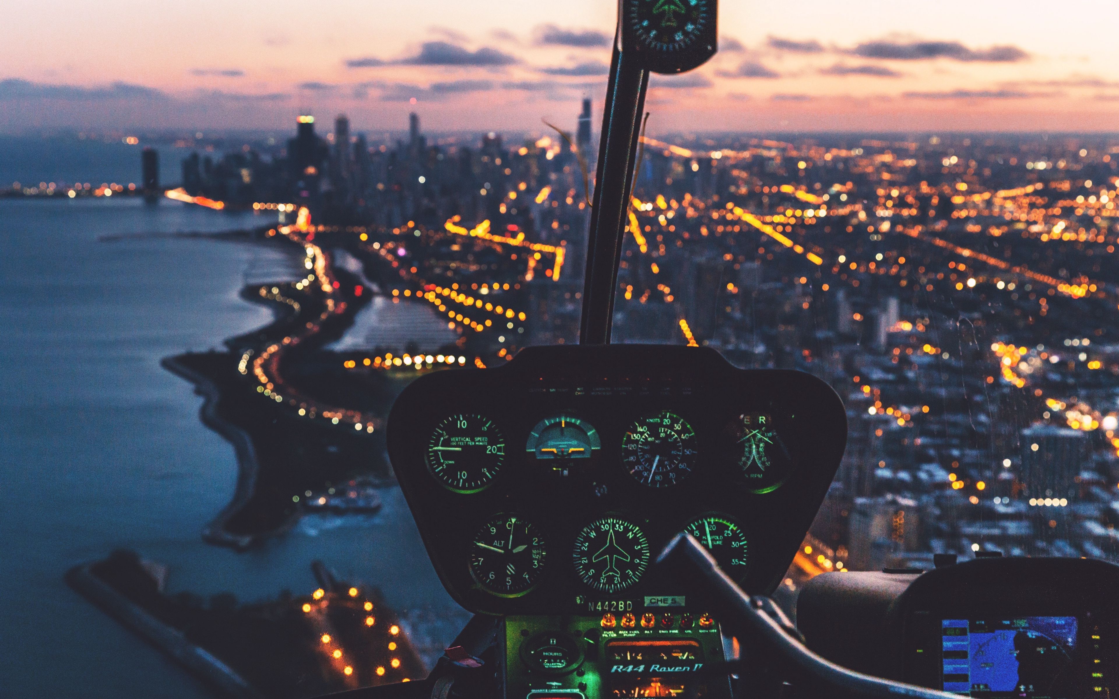 4K Helicopter Pilots View Wallpaper