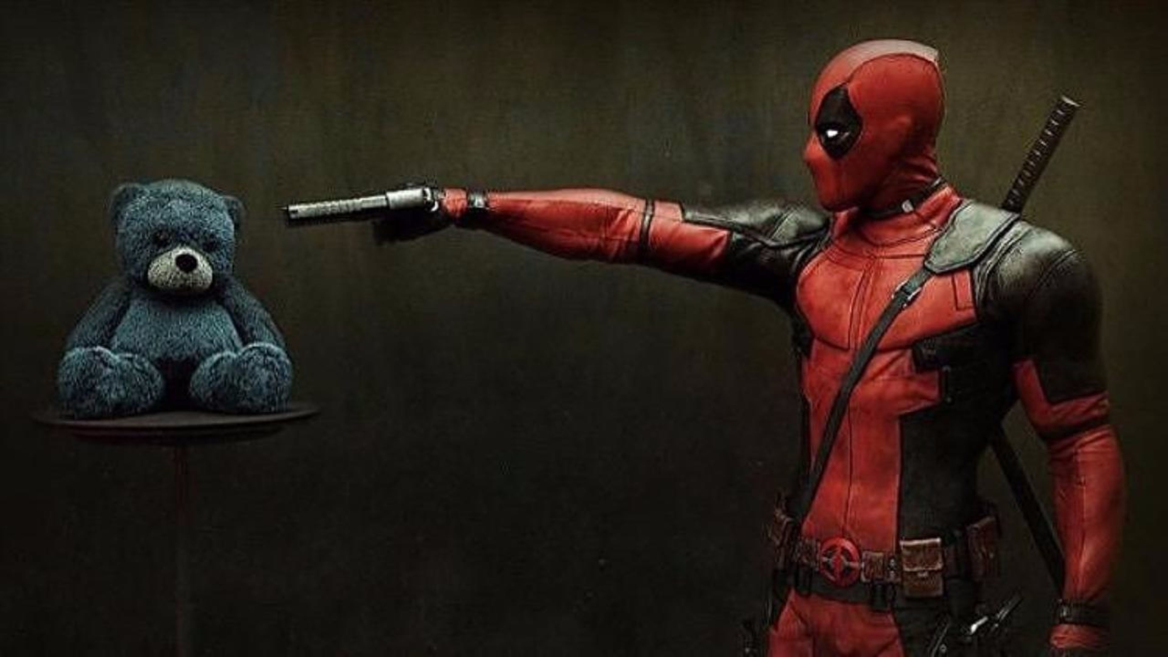 3840x2160, Deadpool Movie 4k Wallpaper Data And Teddy Bear