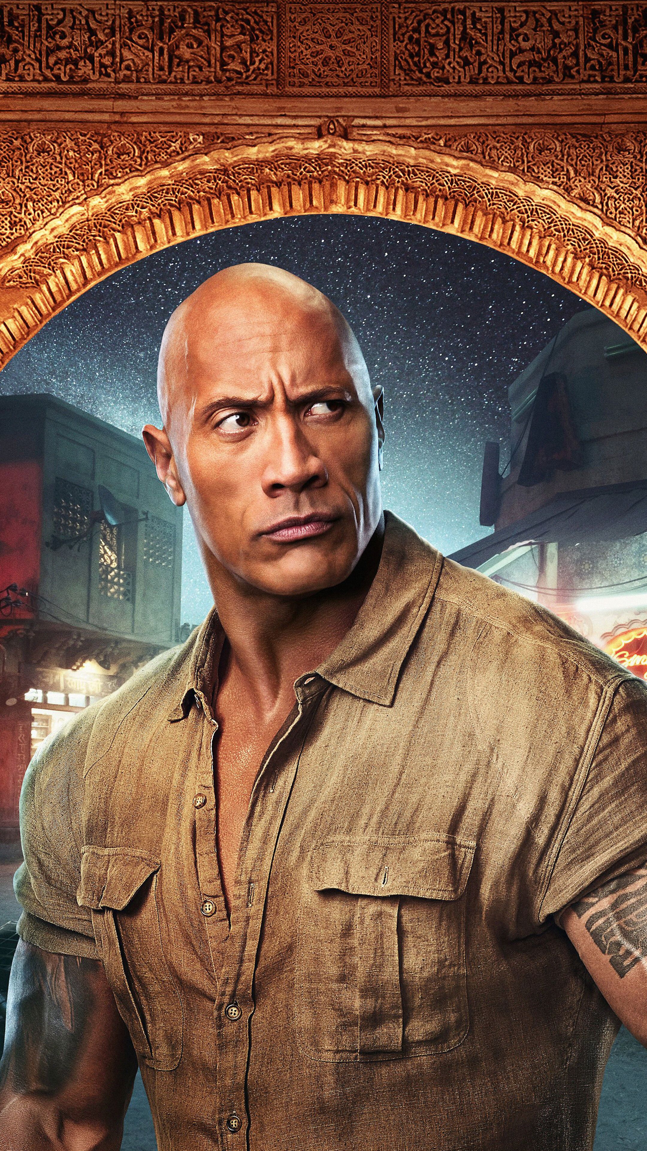 Dwayne Johnson, Jumanji The Next Level, Smolder Bravestone, Poster, 4K phone HD Wallpaper, Image, Background, Photo and Picture. Mocah HD Wallpaper