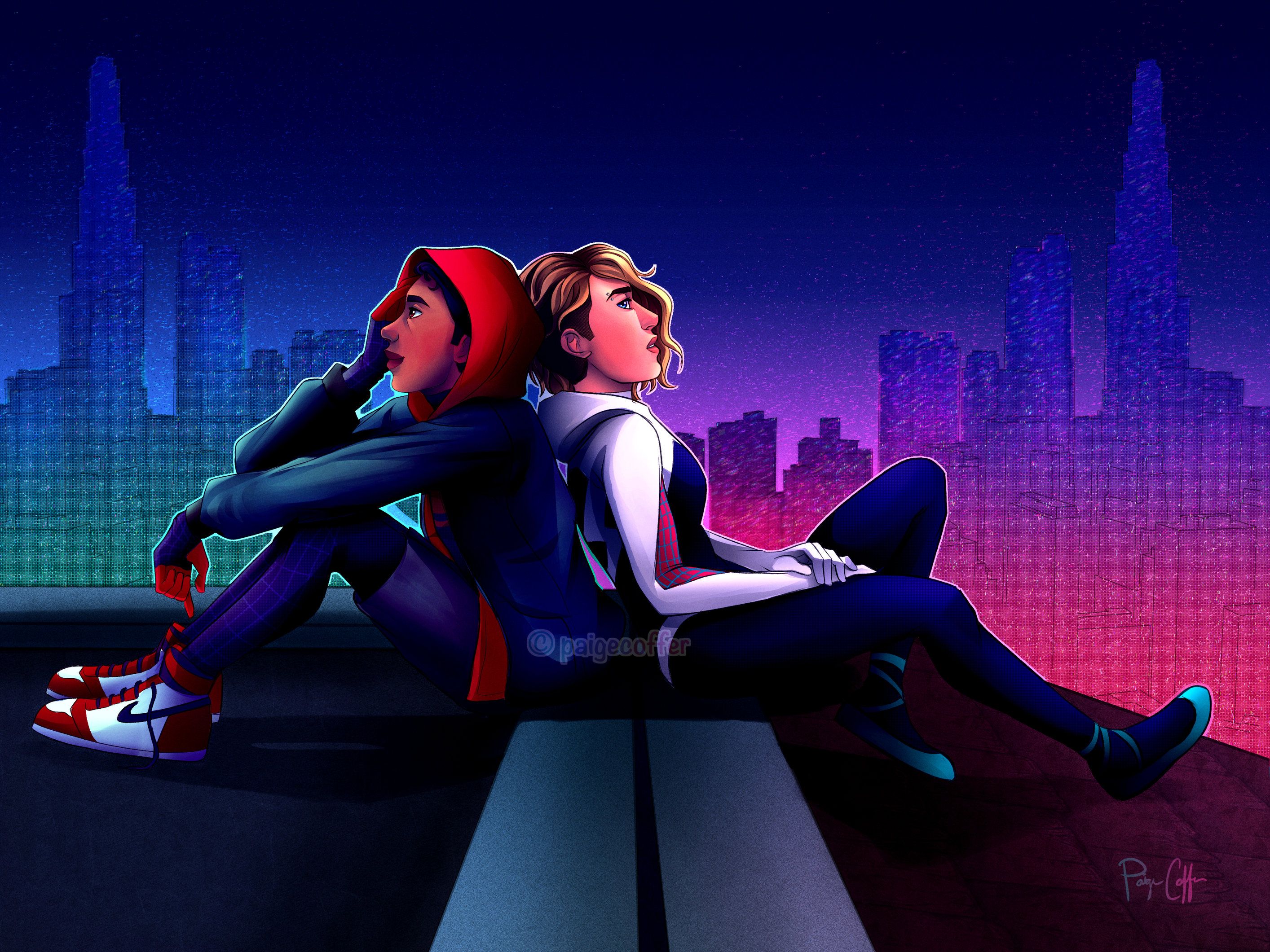 Miles And Gwen, HD Superheroes, 4k Wallpaper, Image, Background, Photo and Picture
