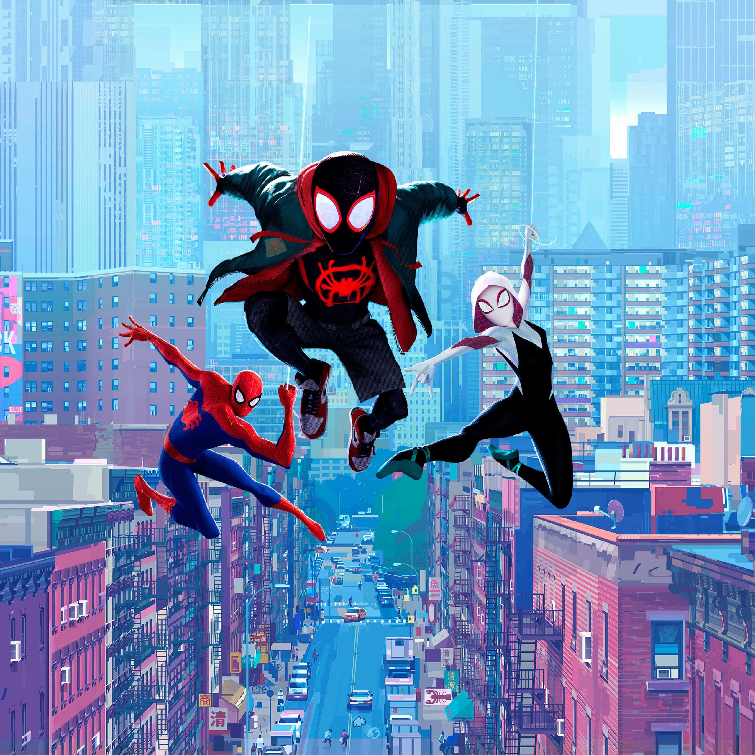 Spider Man: Into The Spider Verse Wallpaper 4K, Miles Morales, Spider Man, Spider Gwen, Movies