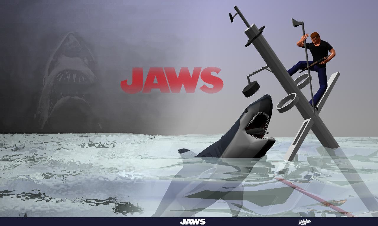 Jaws 3D Wallpaper. Jaws movie, Jaw, Wallpaper