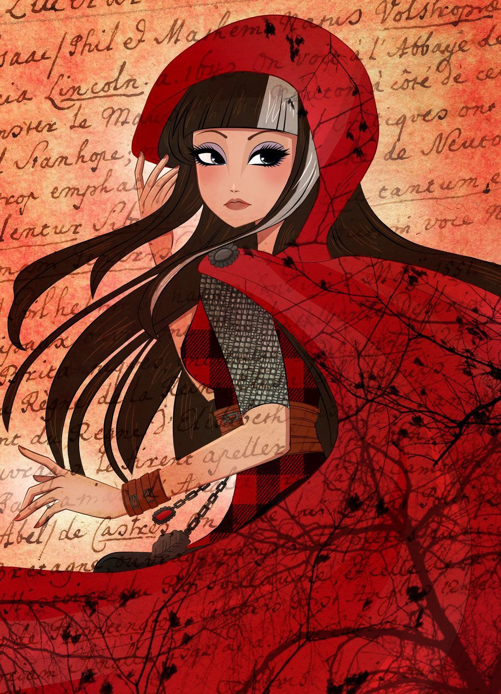 Behind you. Ever after high, Hood wallpaper, Little red riding hood