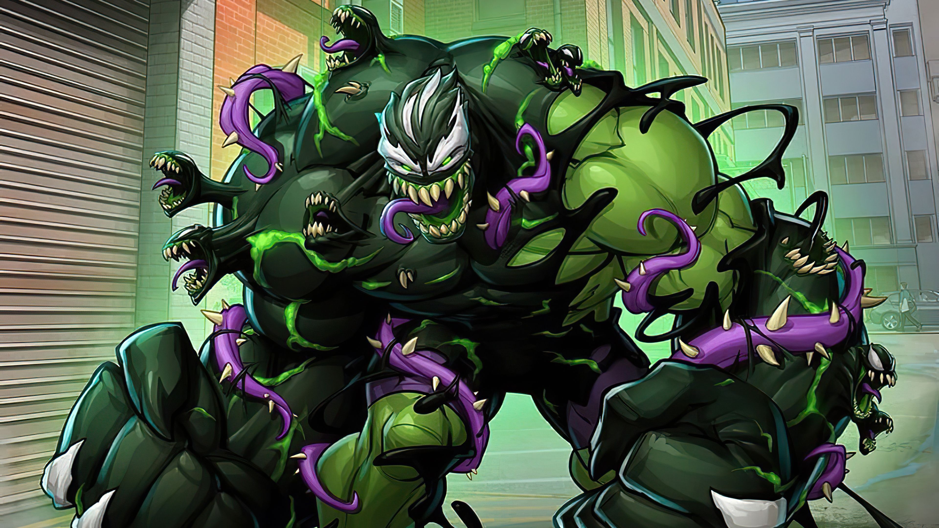 Venom vs Hulk Backround.