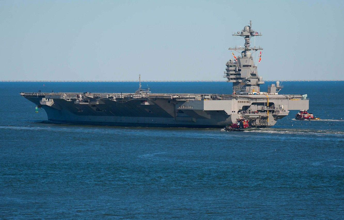 Wallpaper the carrier, atomic, uss gerald ford image for desktop, section оружие