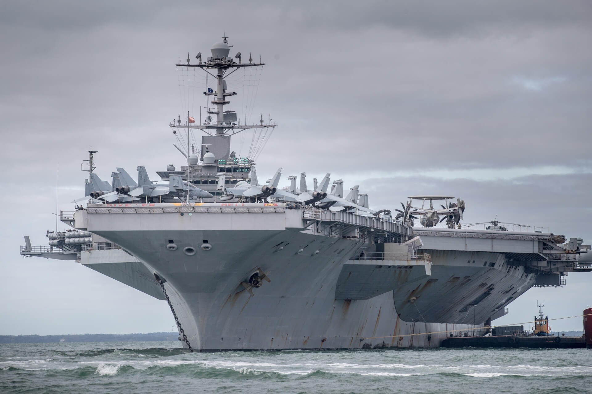 Most U.S. aircraft carriers sit idle in Virginia ports