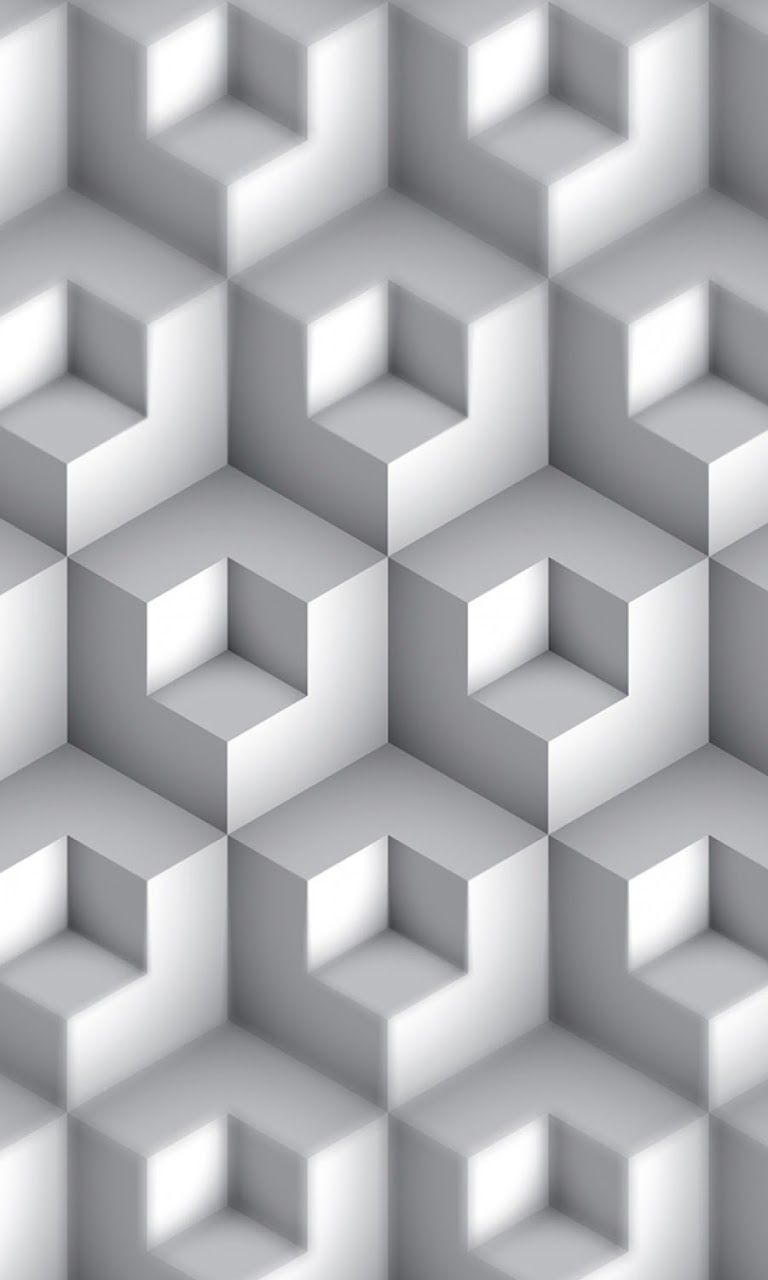 Android Best Wallpaper: 3D White Boxes Android Best Wallpaper