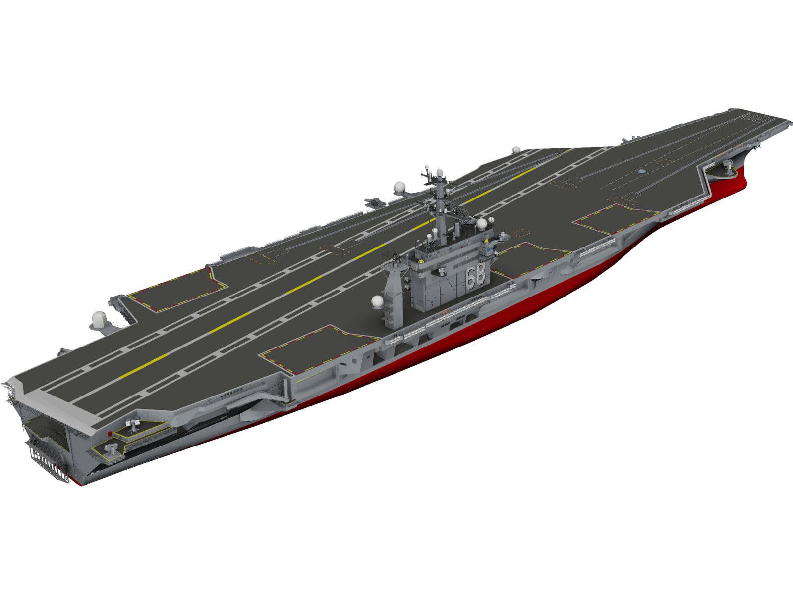 USS Gerald R. Ford 3D Model CAD Browser