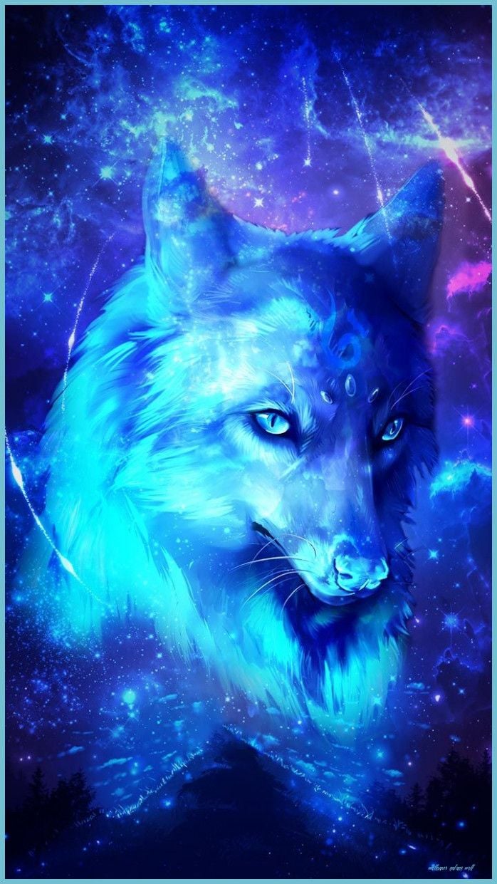Galaxy Wolf Beautiful Wolves, Wolf Spirit Animal, Galaxy Wolf Galaxy Wolf