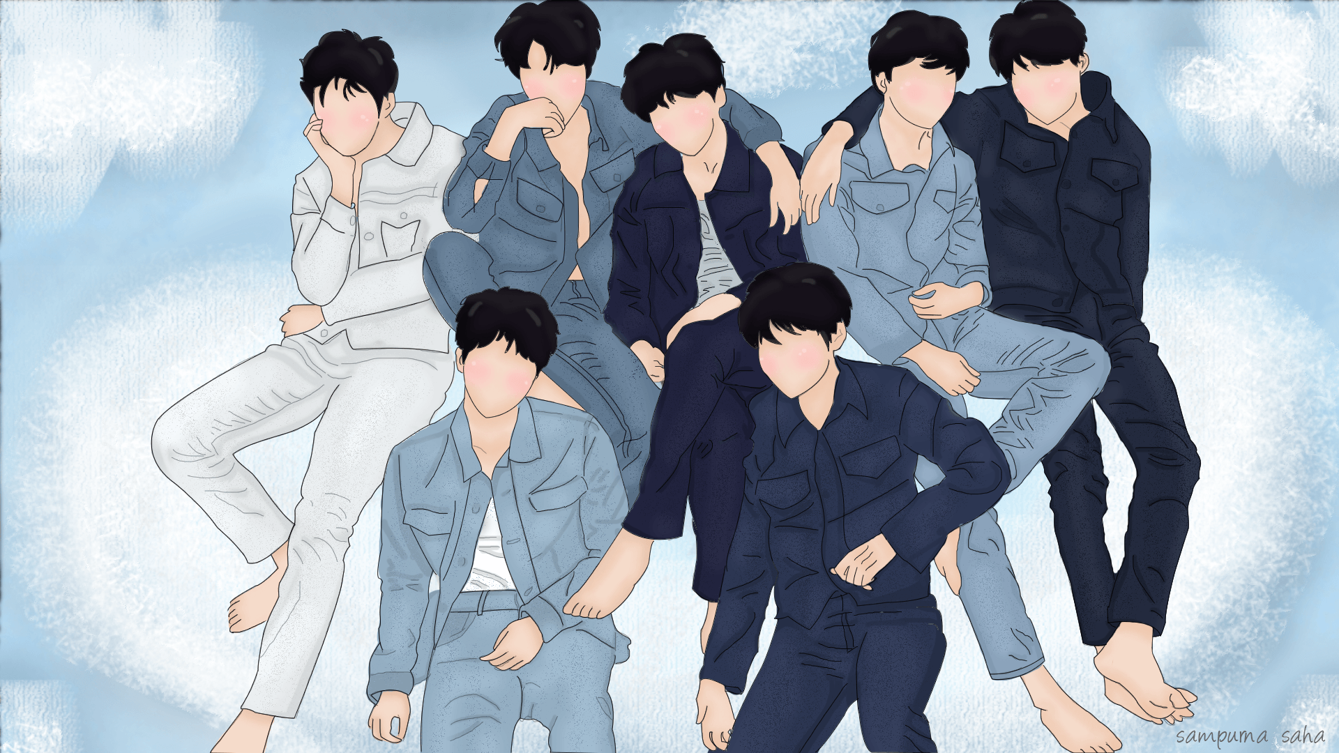 BTS Desktop Wallpaper Art