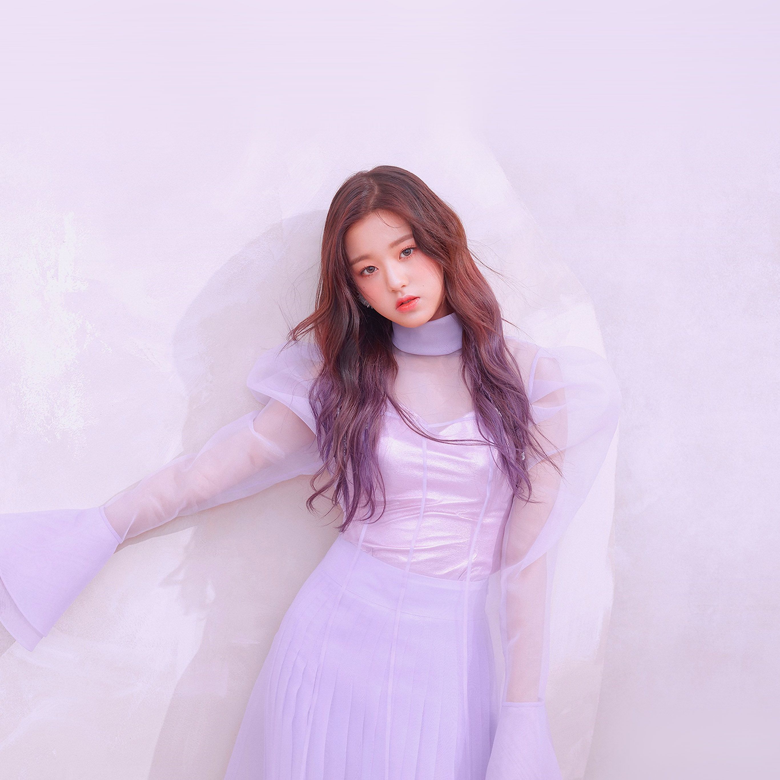 Girl Kpop Izone Cute Purple Wallpaper