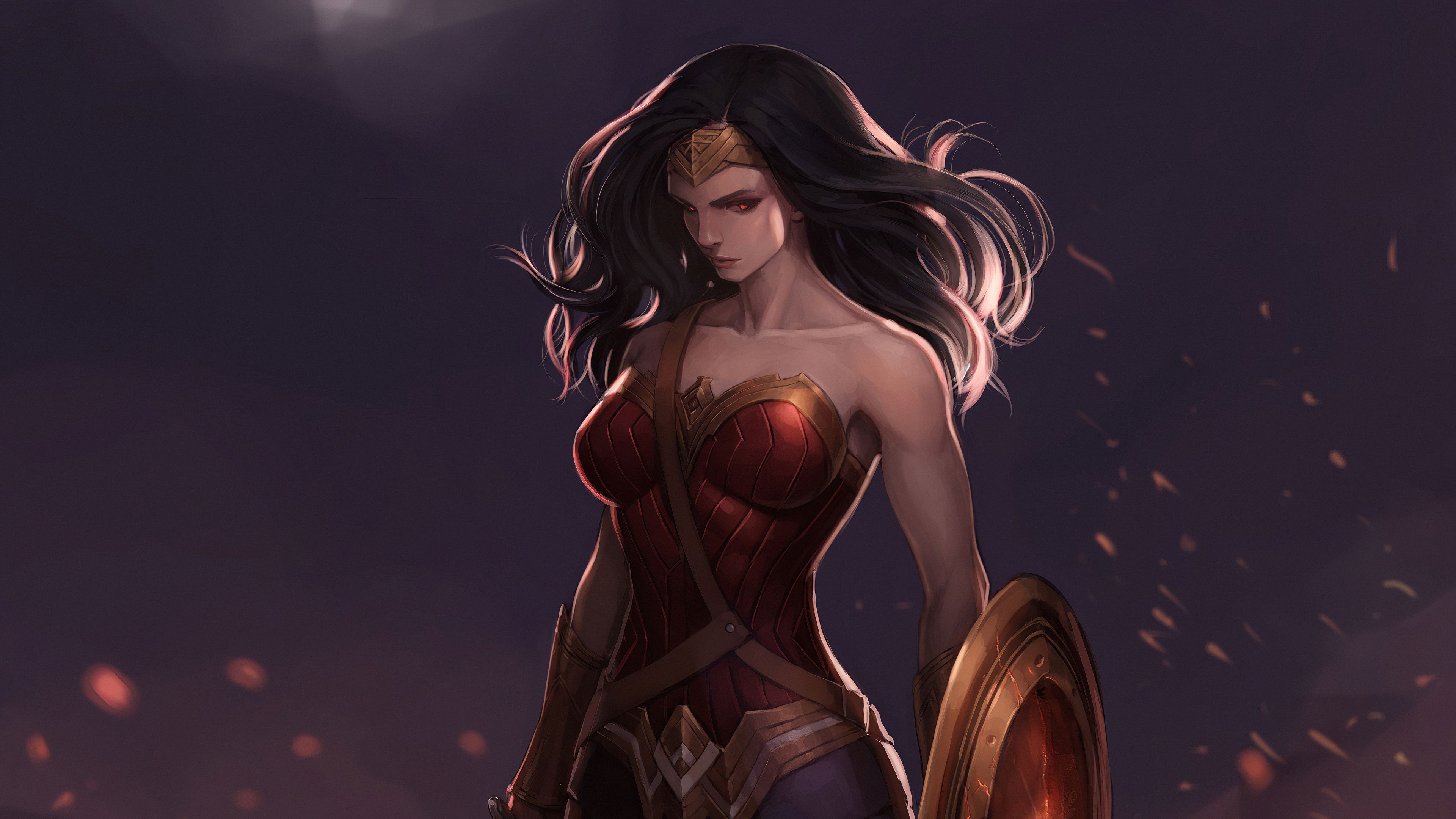 Wallpaper 4k Wonder Woman Dark Art wonder woman HD 4k wallpaper