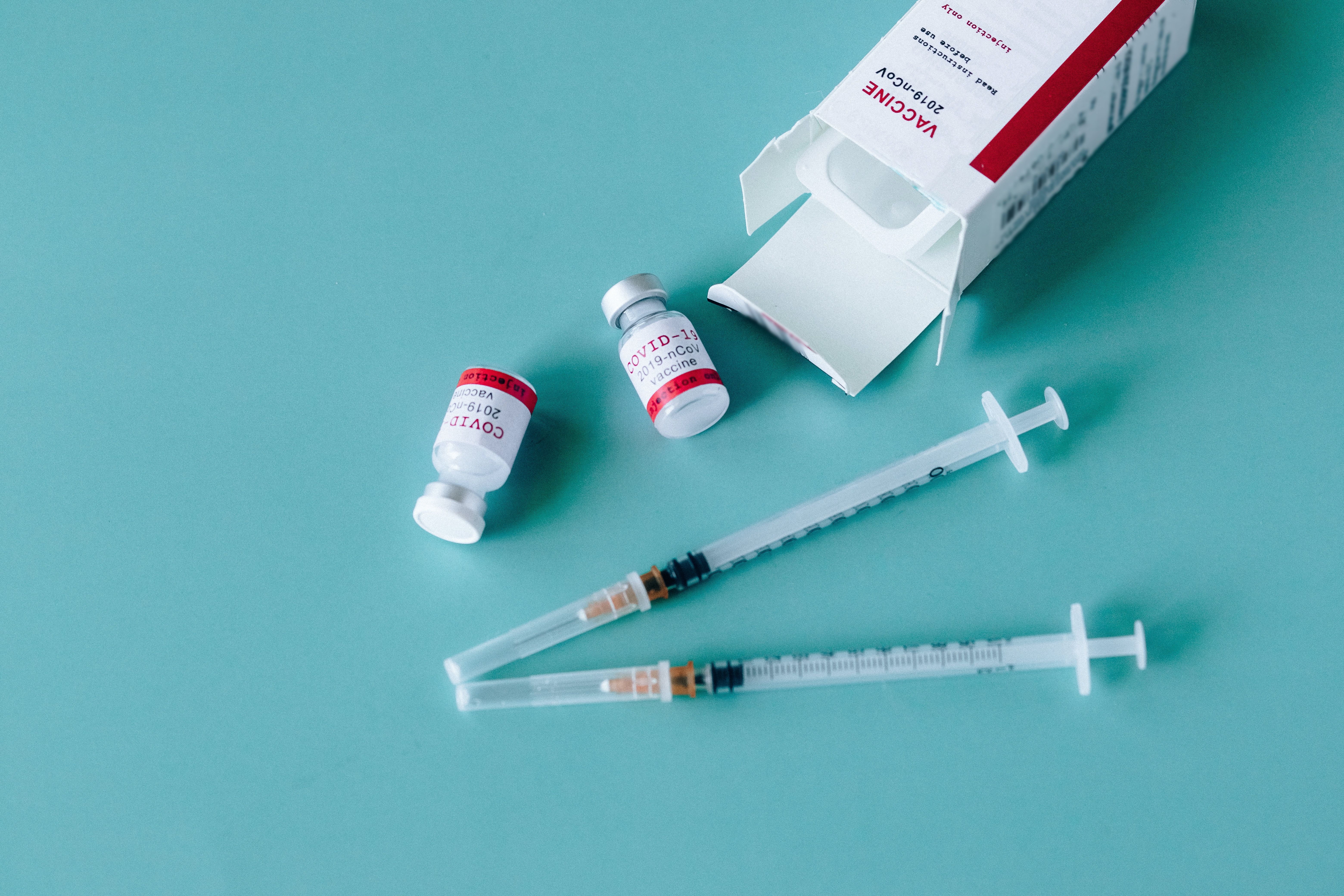 Close Up View Of Vaccines For Covid 19 · Free