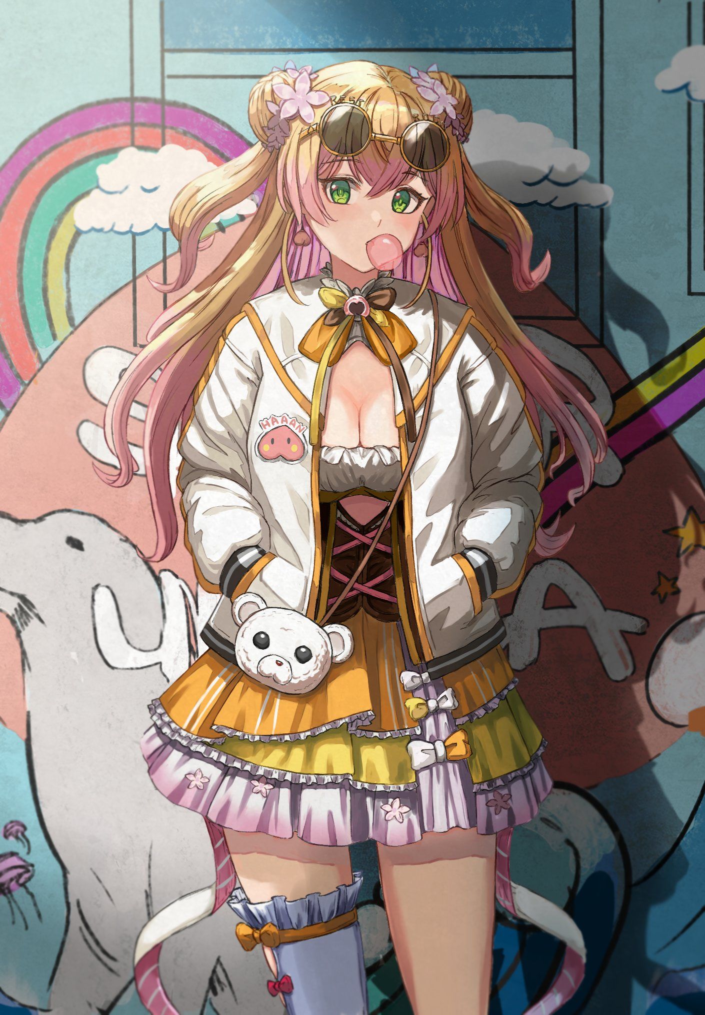 momosuzu nene (hololive) drawn