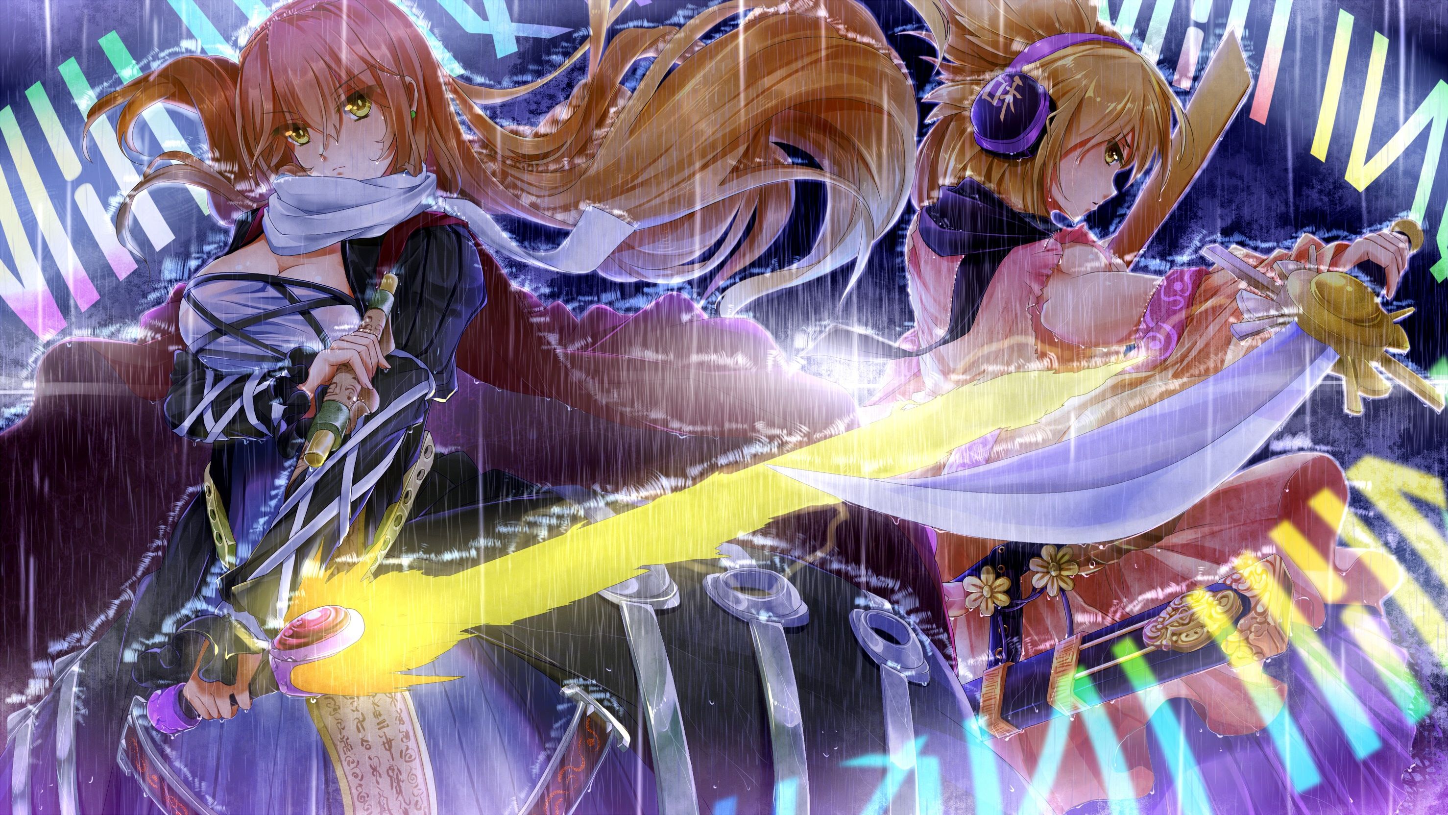 Wallpaper Toyosatomimi No Miko, Hijiri Byakuren, Sword, Touhou