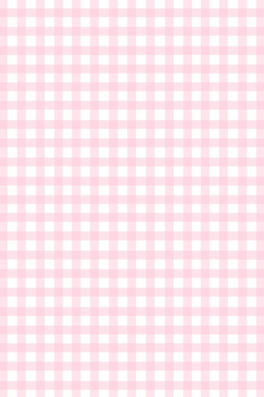 Gingham in Soft Pink from Blush Floral Deer fabric collection  Soft pink  theme Pink wallpaper iphone Soft wallpaper