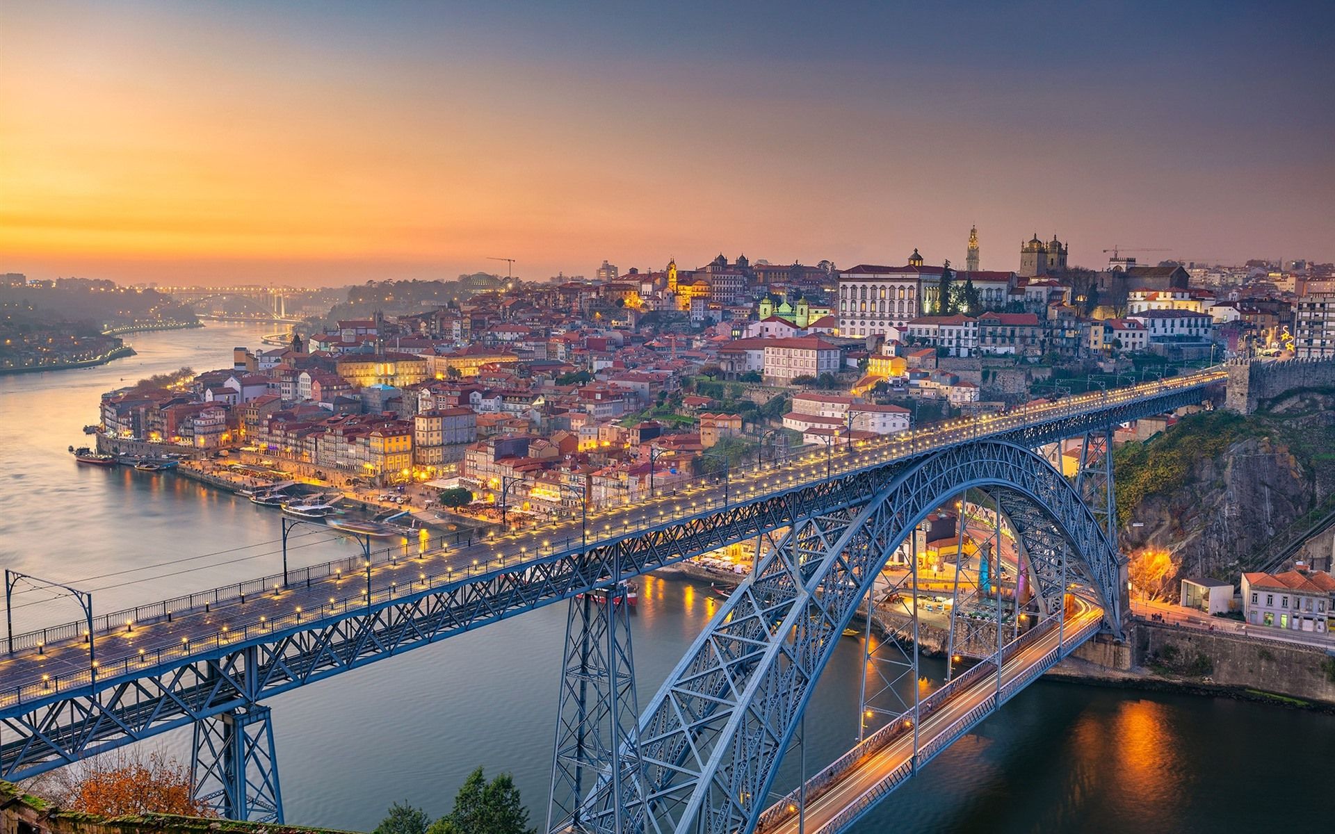 Free download Wallpaper Portugal Porto river bridge city morning 1920x1200 [1920x1200] for your Desktop, Mobile & Tablet. Explore Wallpaper Portugal. Cristiano Ronaldo Wallpaper Portugal, Portugal National Football Team Wallpaper