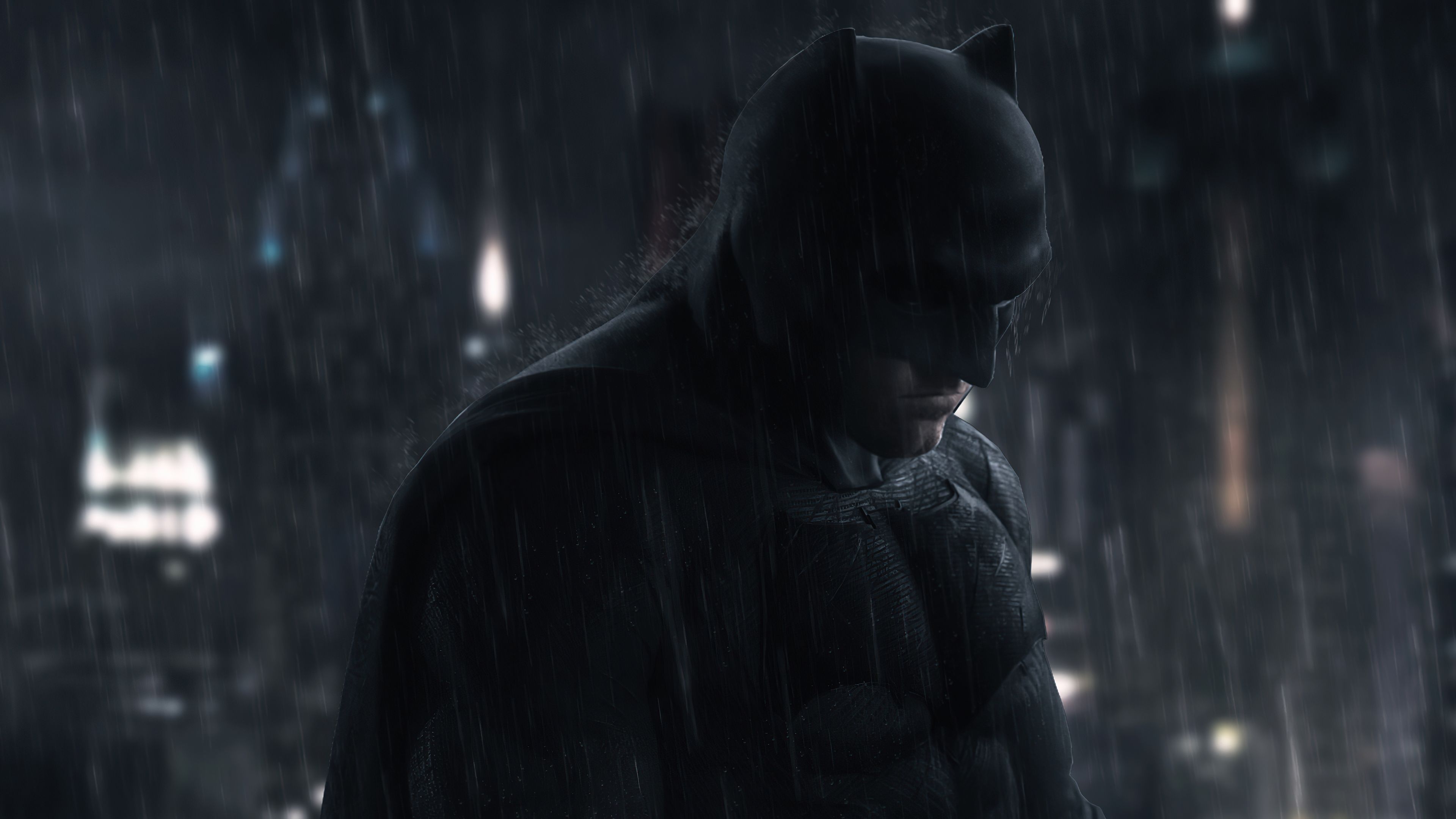 Batman In Dark Rain 4k, HD Superheroes, 4k Wallpaper, Image, Background, Photo and Picture