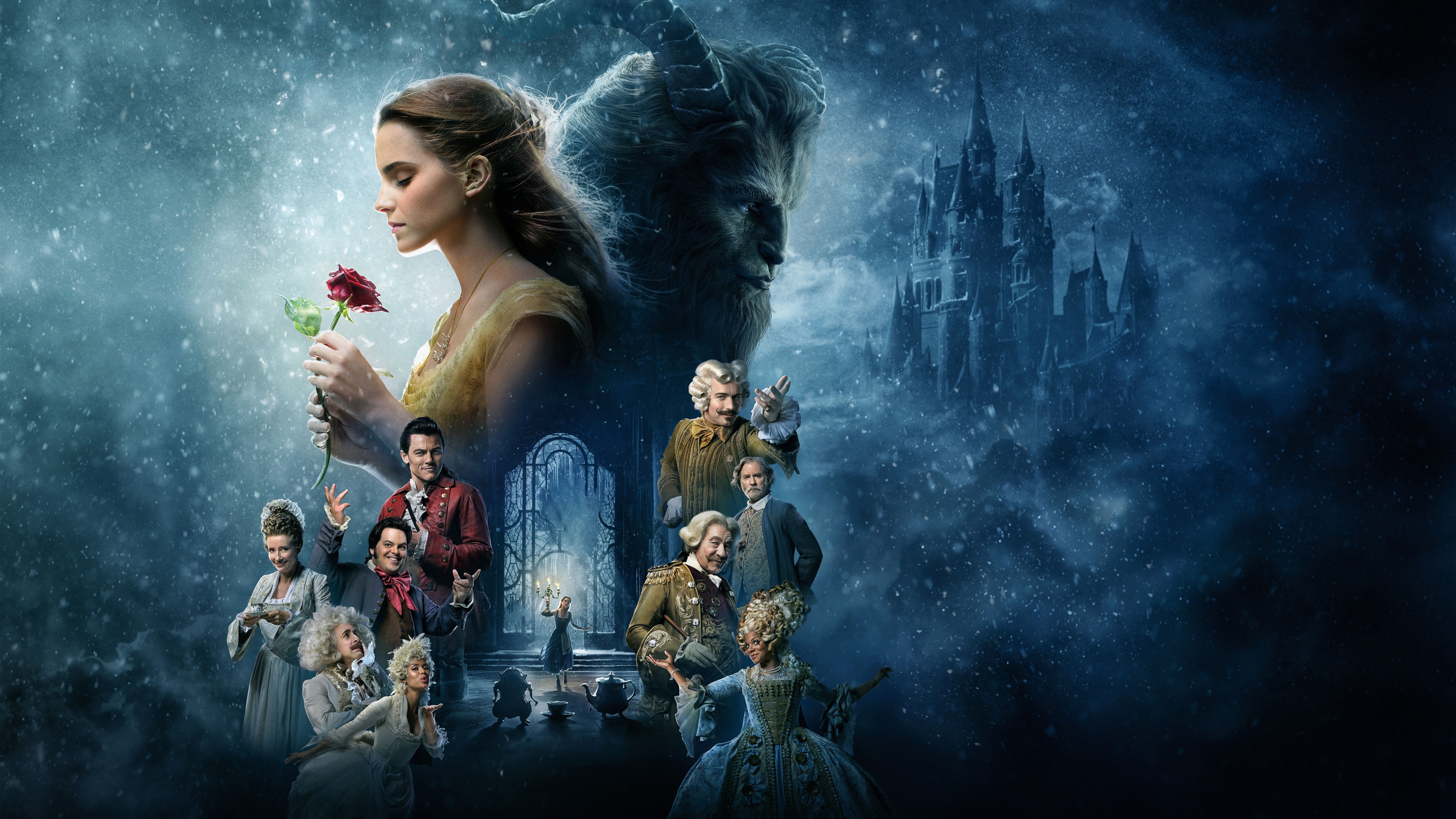 Wallpaper Disney movie, Beauty and the Beast 7680x4320 UHD 8K Picture, Image