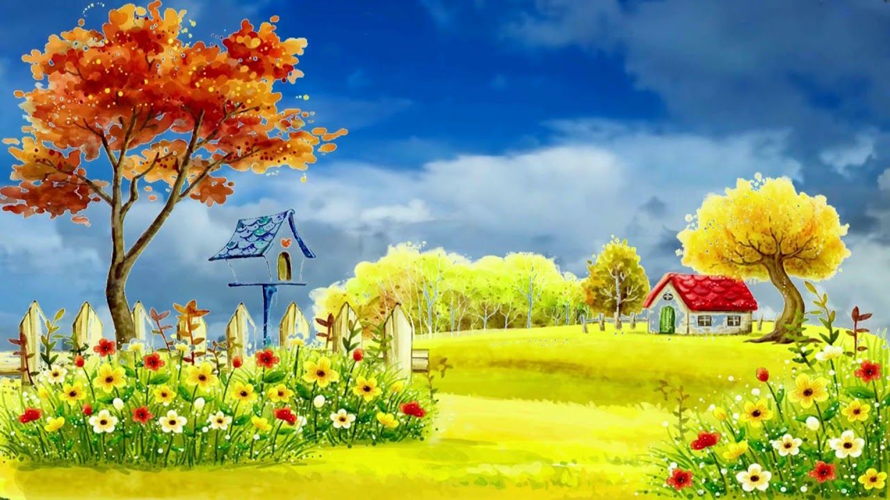 Beautiful 3D Animation with Nature Autumn Village, 3D Background Video E. Beautiful nature wallpaper hd, Beautiful landscape wallpaper, Scenery photography