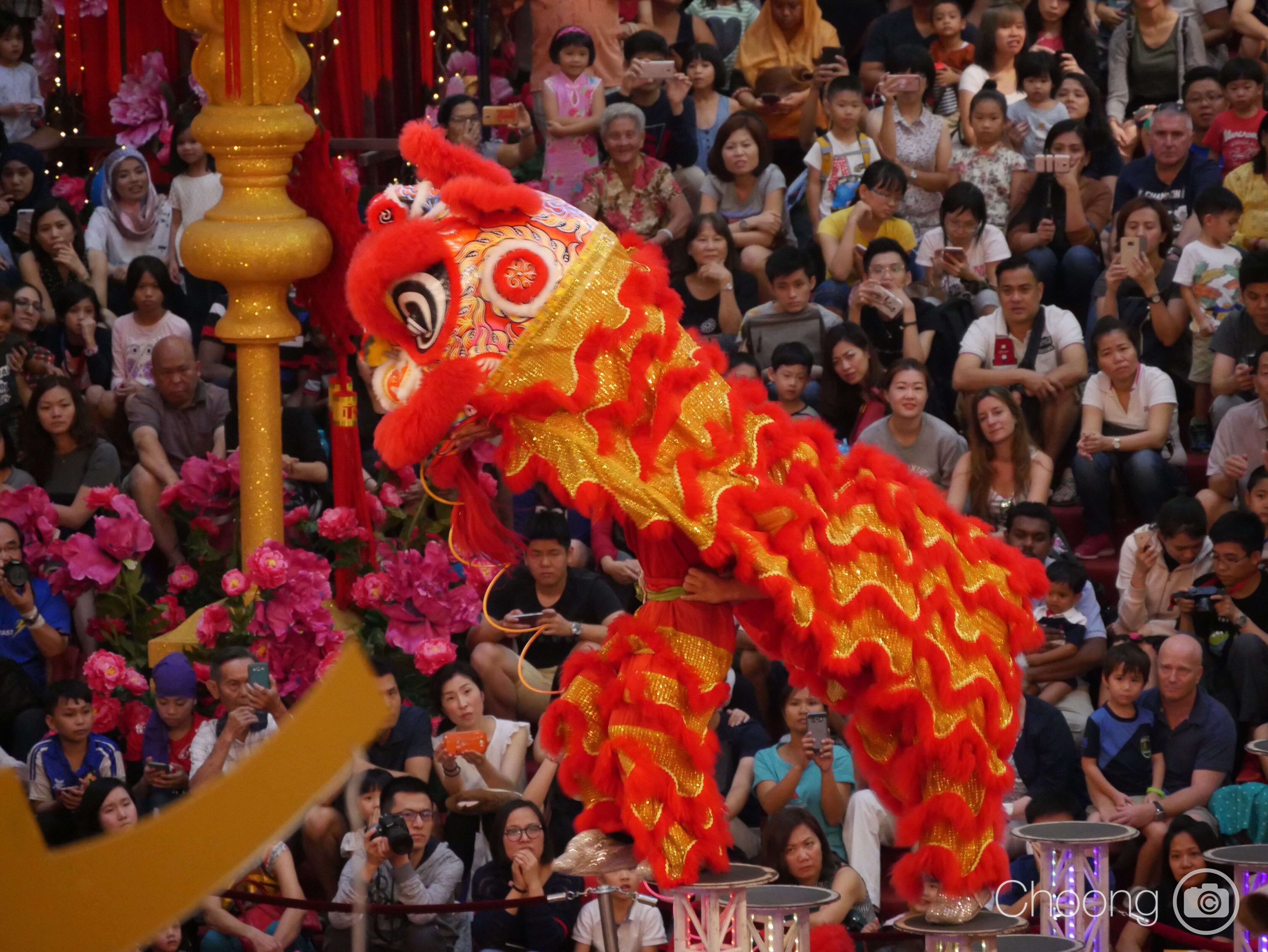 Wallpaper, temple, white, black, red, green, yellow, blue, summer, Malaysia, chinese new year, event, Carnival, outdoor, festival, crowd, panasoniclumixg fete, liondance, pavilionkualalumpur, chinesenewyear lumix14140mm 4592x3448