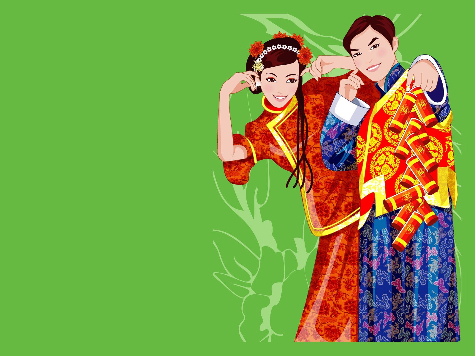 Traditional Wedding Couple - 唐装