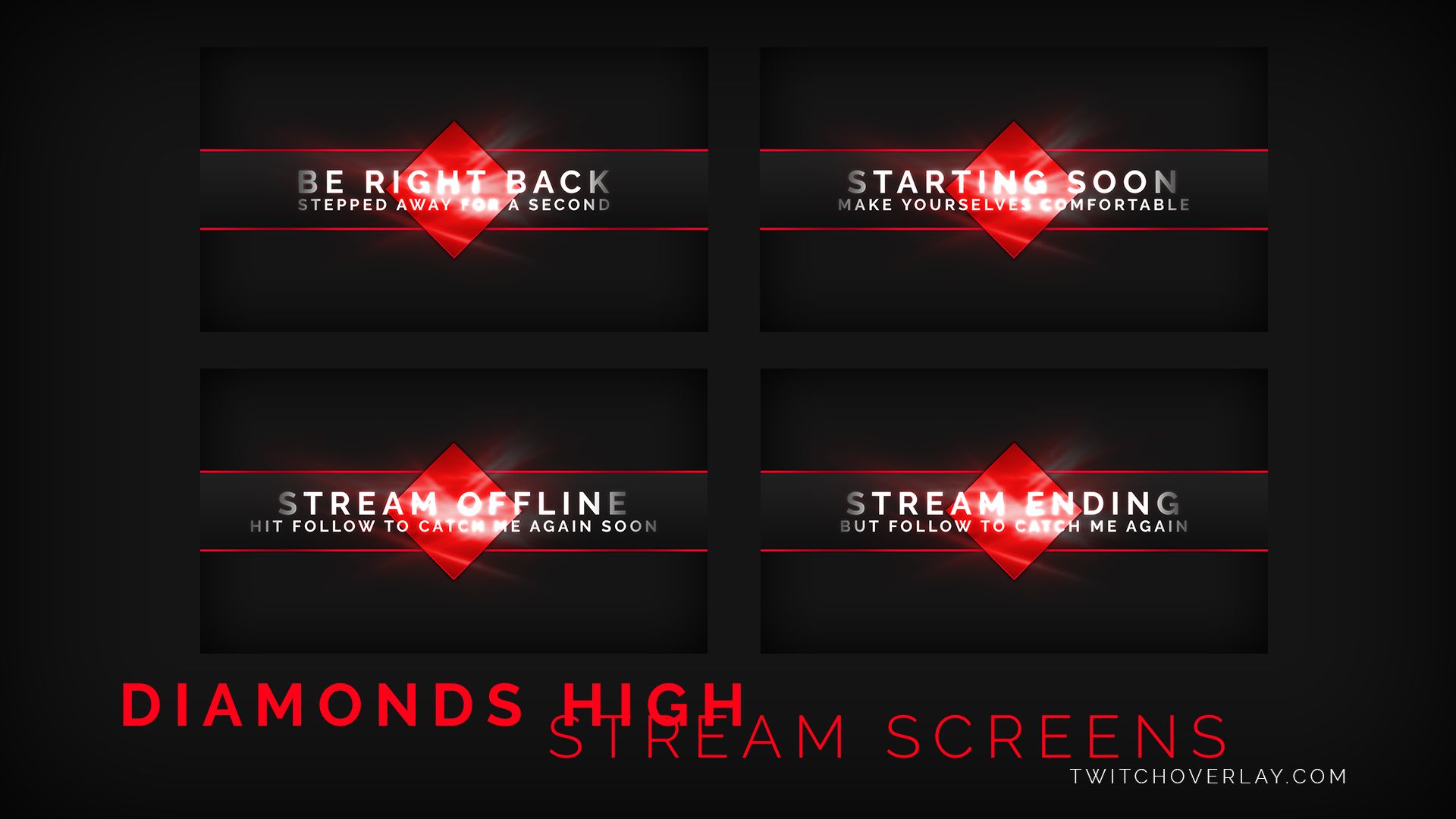 Free Stream Starting Soon & BRB Screens for Twitch