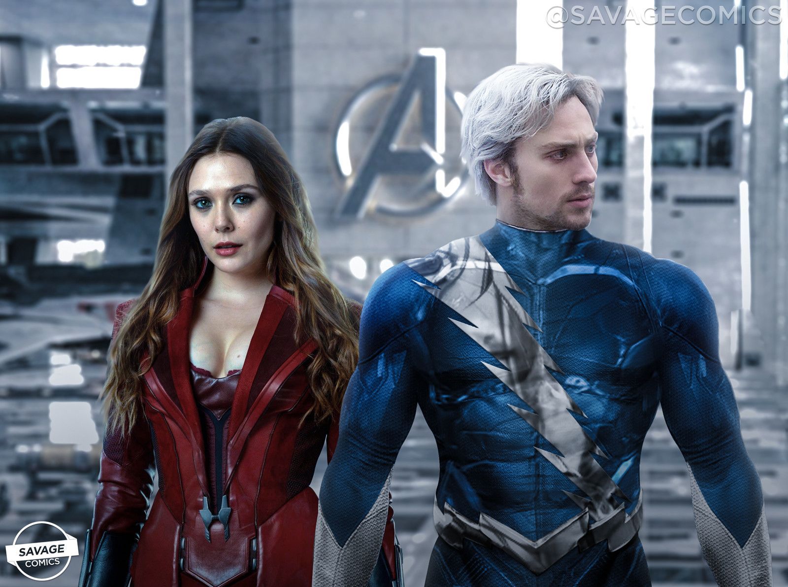 Scarlet Witch and Quicksilver Lockscreen