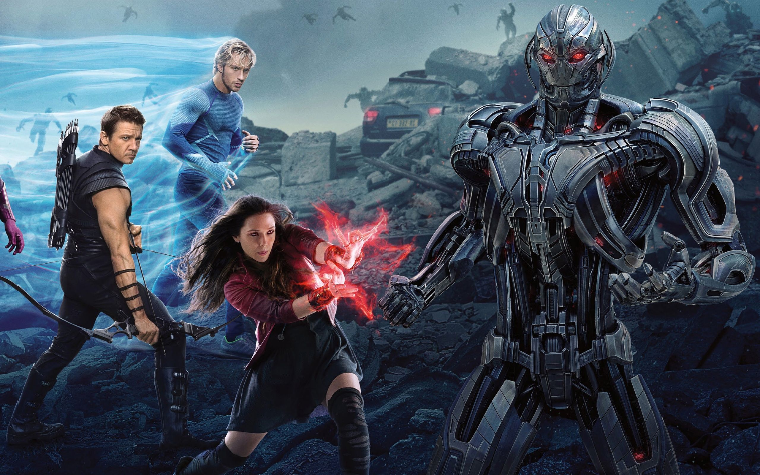 Free download Hawkeye Quicksilver and Scarlet Witch in Avengers Age of Ultron [2560x1600] for your Desktop, Mobile & Tablet. Explore Quicksilver Avengers Wallpaper. Quicksilver Avengers Wallpaper, Quicksilver Wallpaper, Quicksilver Marvel Wallpaper